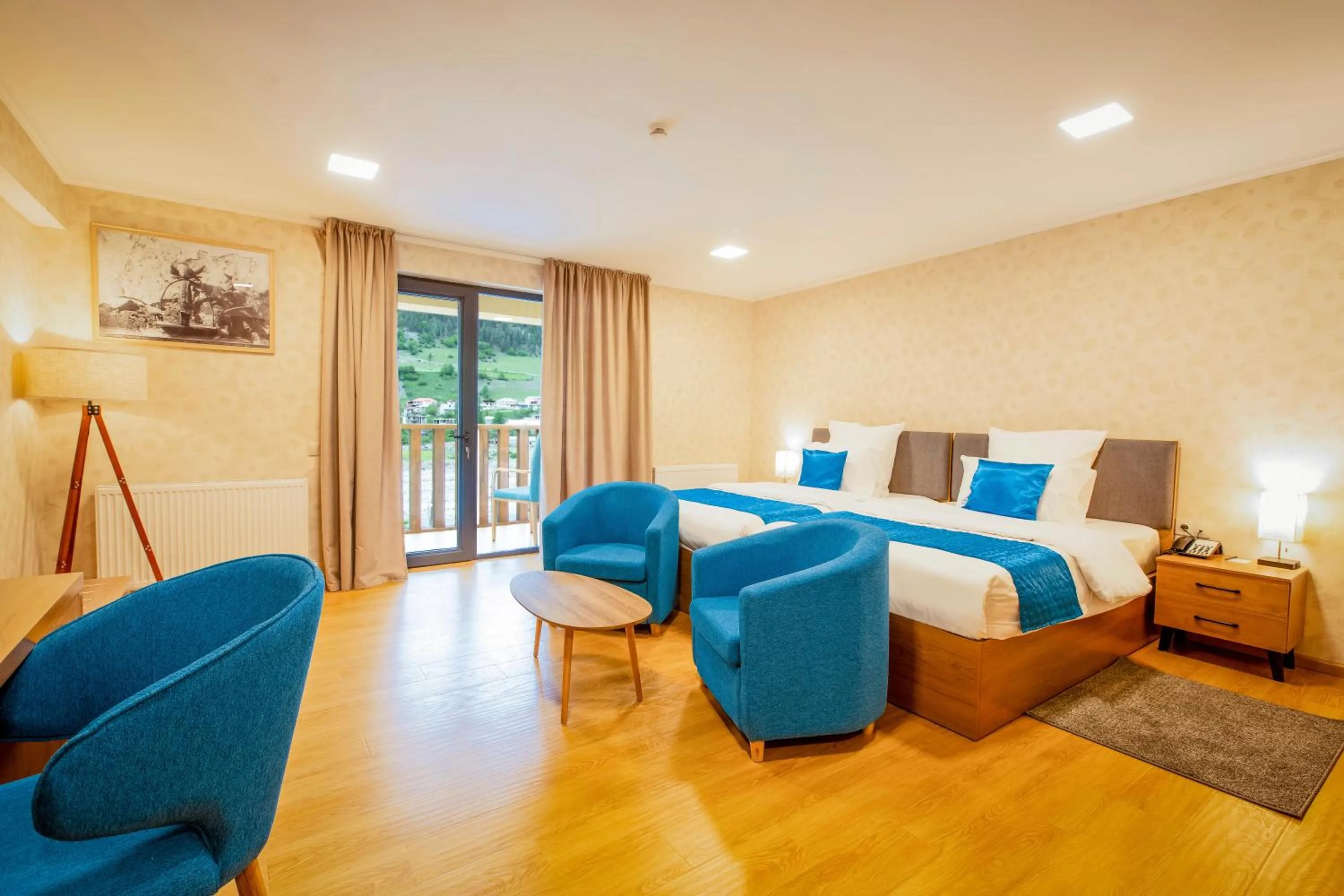 Bedroom, Bed in Gistola Hotel Mestia