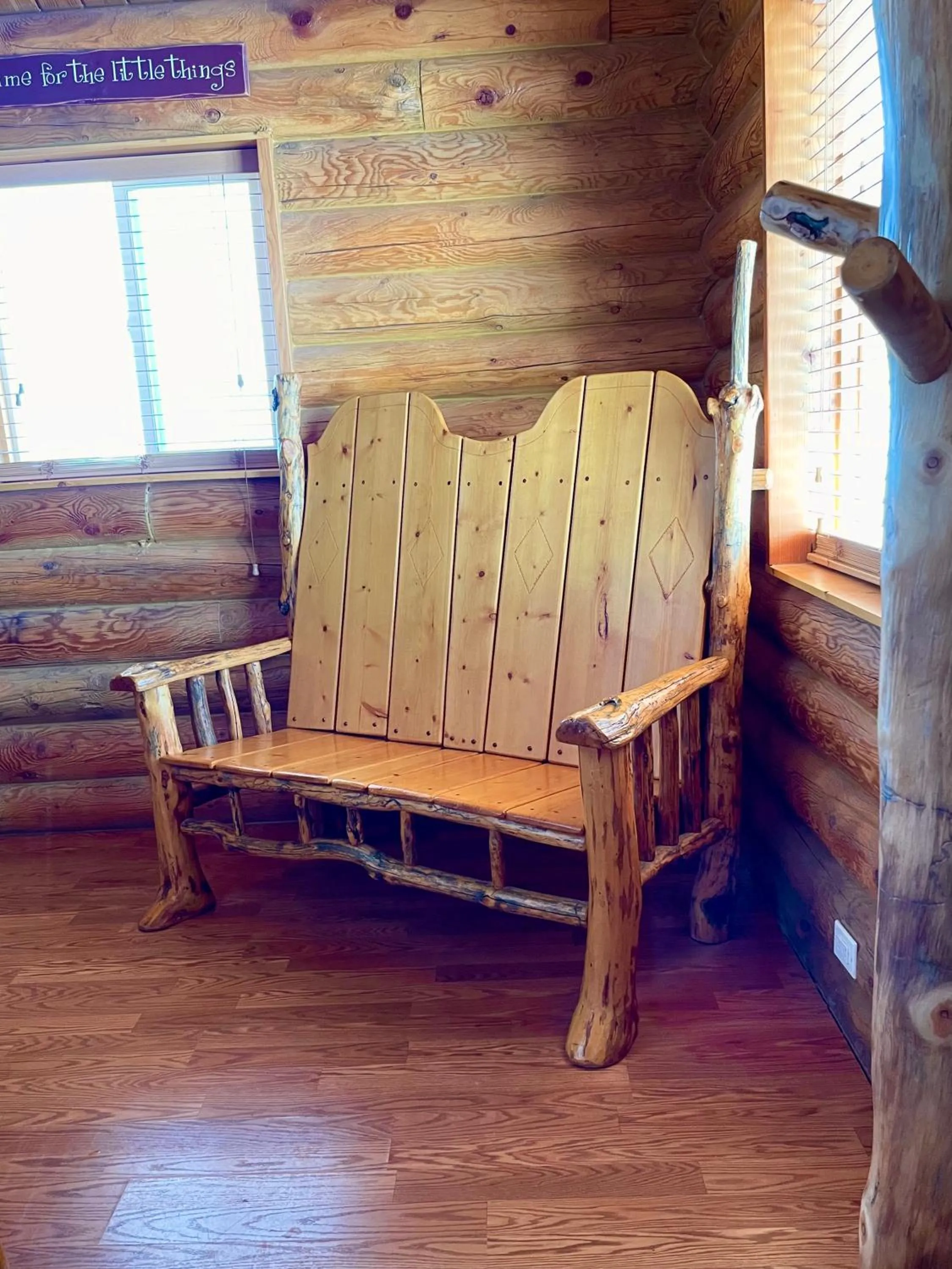 Seating area in Country Cabins Inn