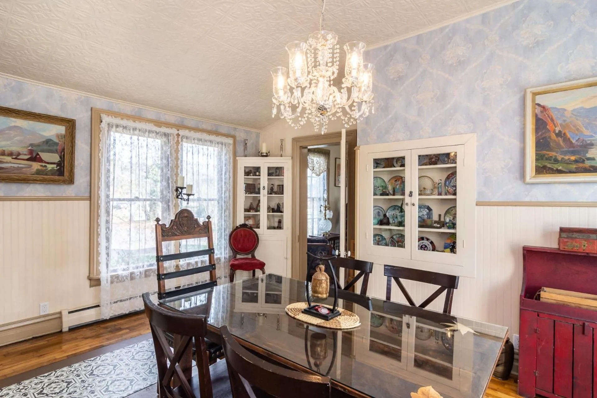 Dining area in HISTORICAL JOHN RAST HOUSE circa 1875