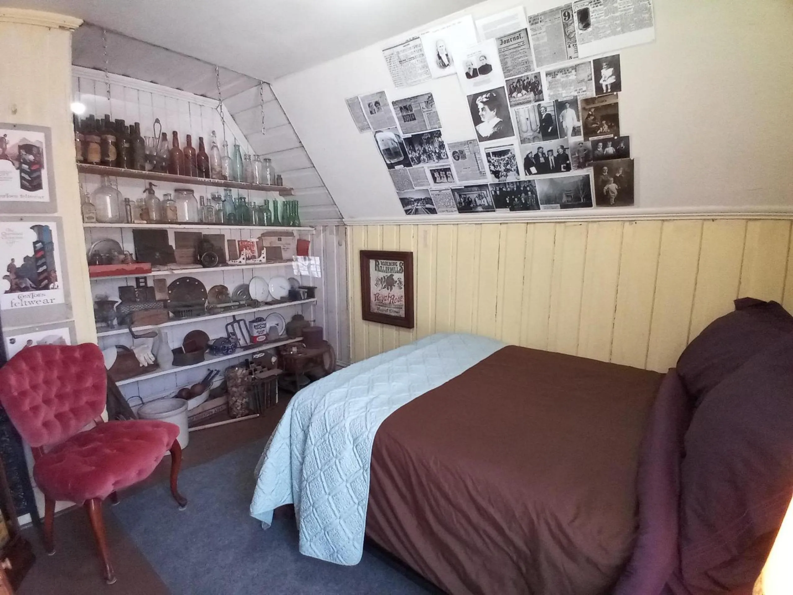 Bedroom, Bed in HISTORICAL JOHN RAST HOUSE circa 1875