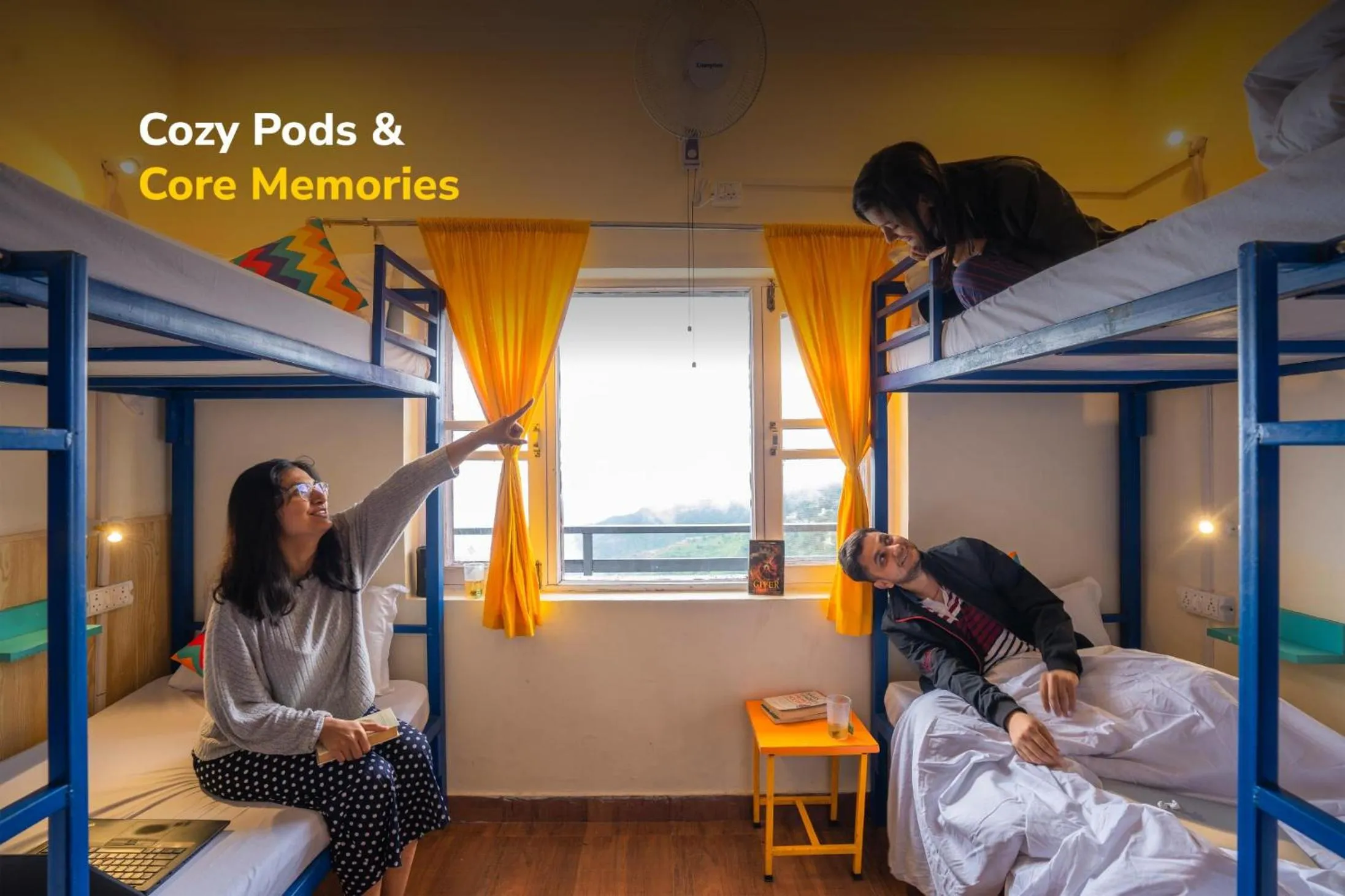 Bed in goSTOPS Mussoorie, Library Road