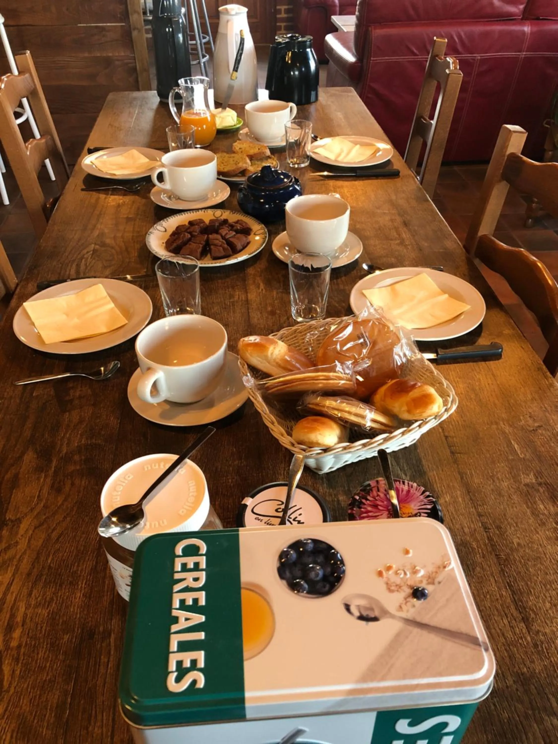Breakfast in Maison d'hôtes Ourdeaux et Gite Chez Rouchon