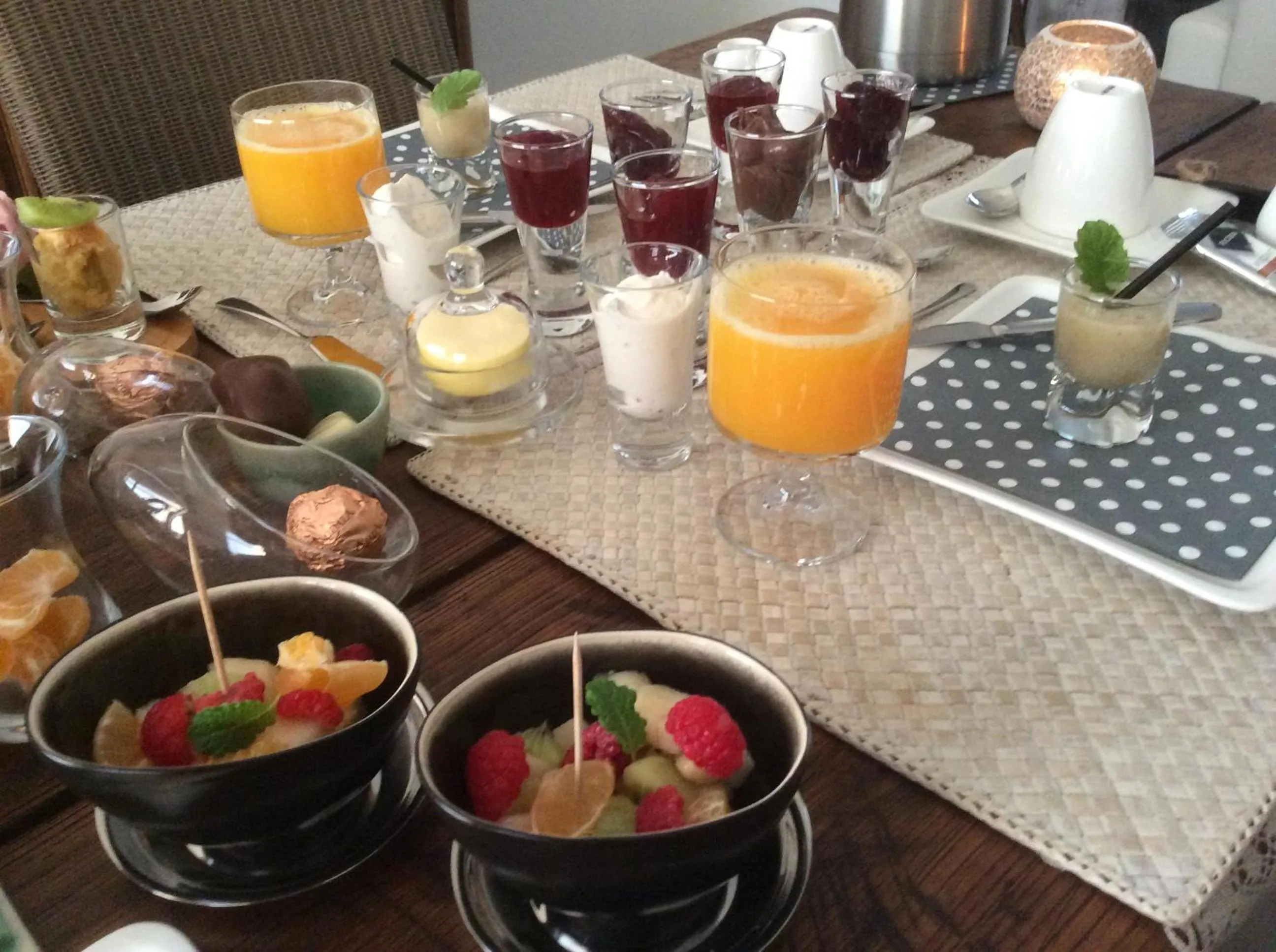 Food close-up in B&B My Suite Home