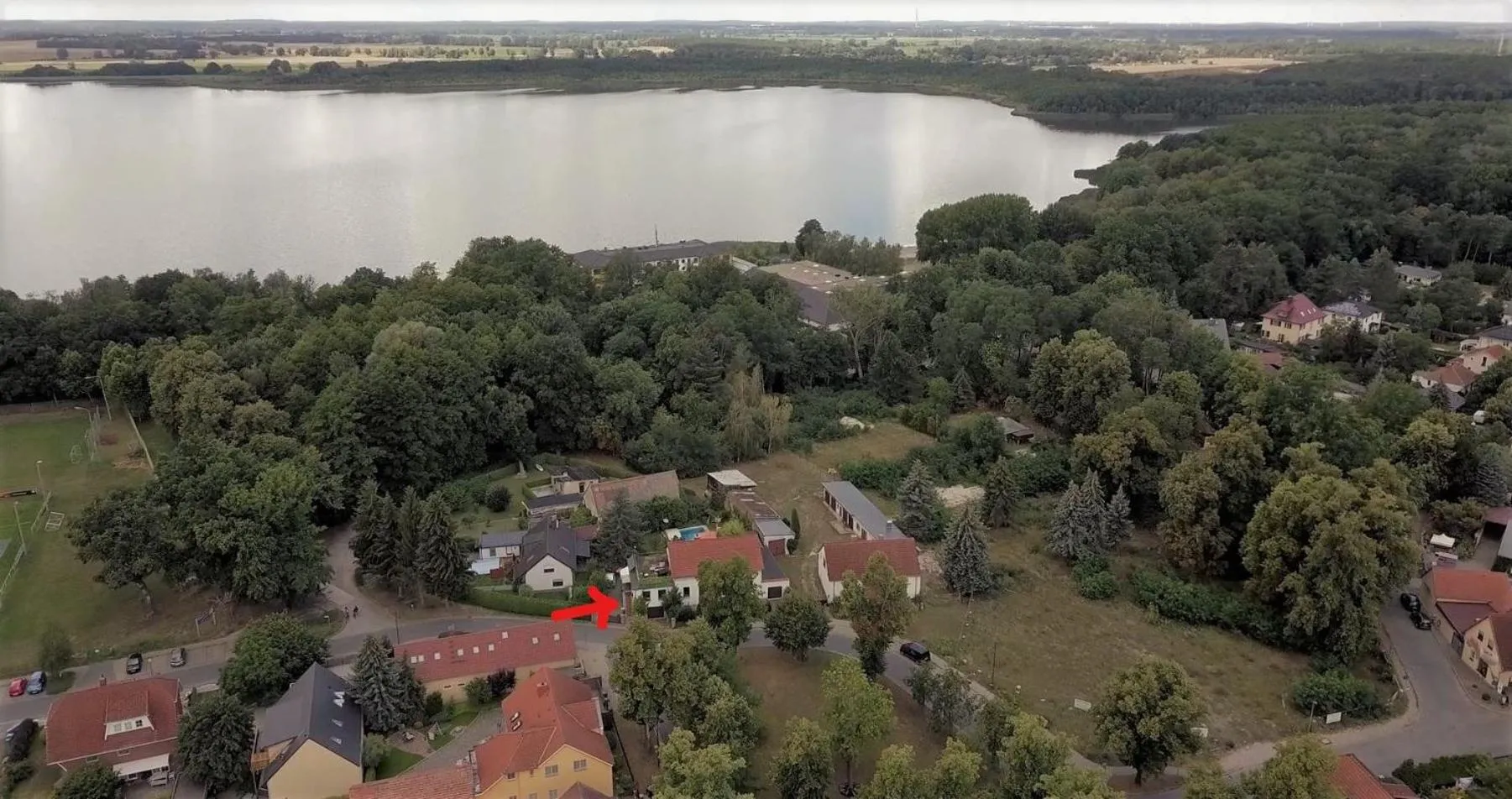 Bird's eye view in Appartement Seebadallee mit Wallbox für e-Autos