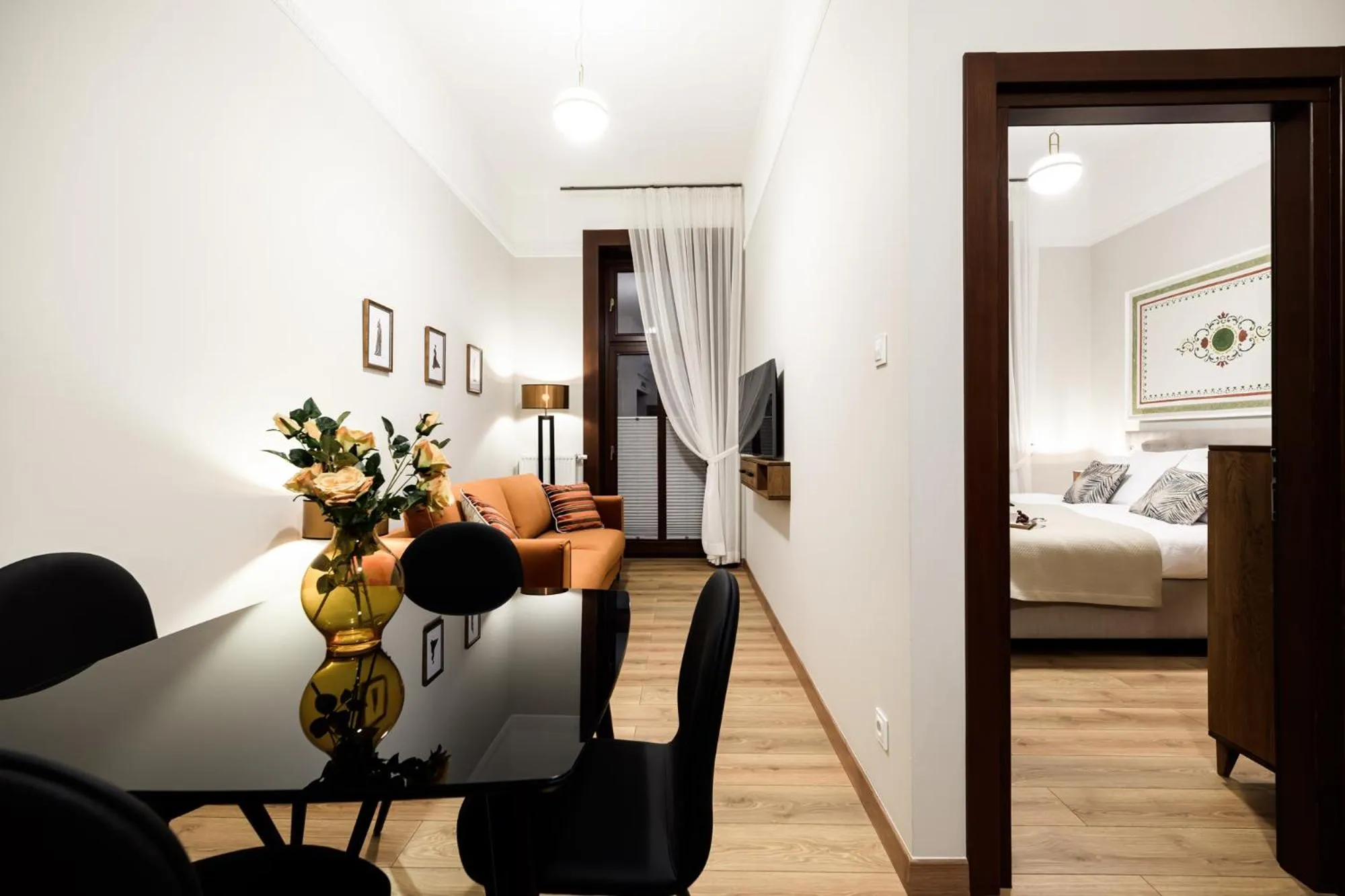 Seating area, Bed in Apart Residence Ariańska 16 by NEARTO PL