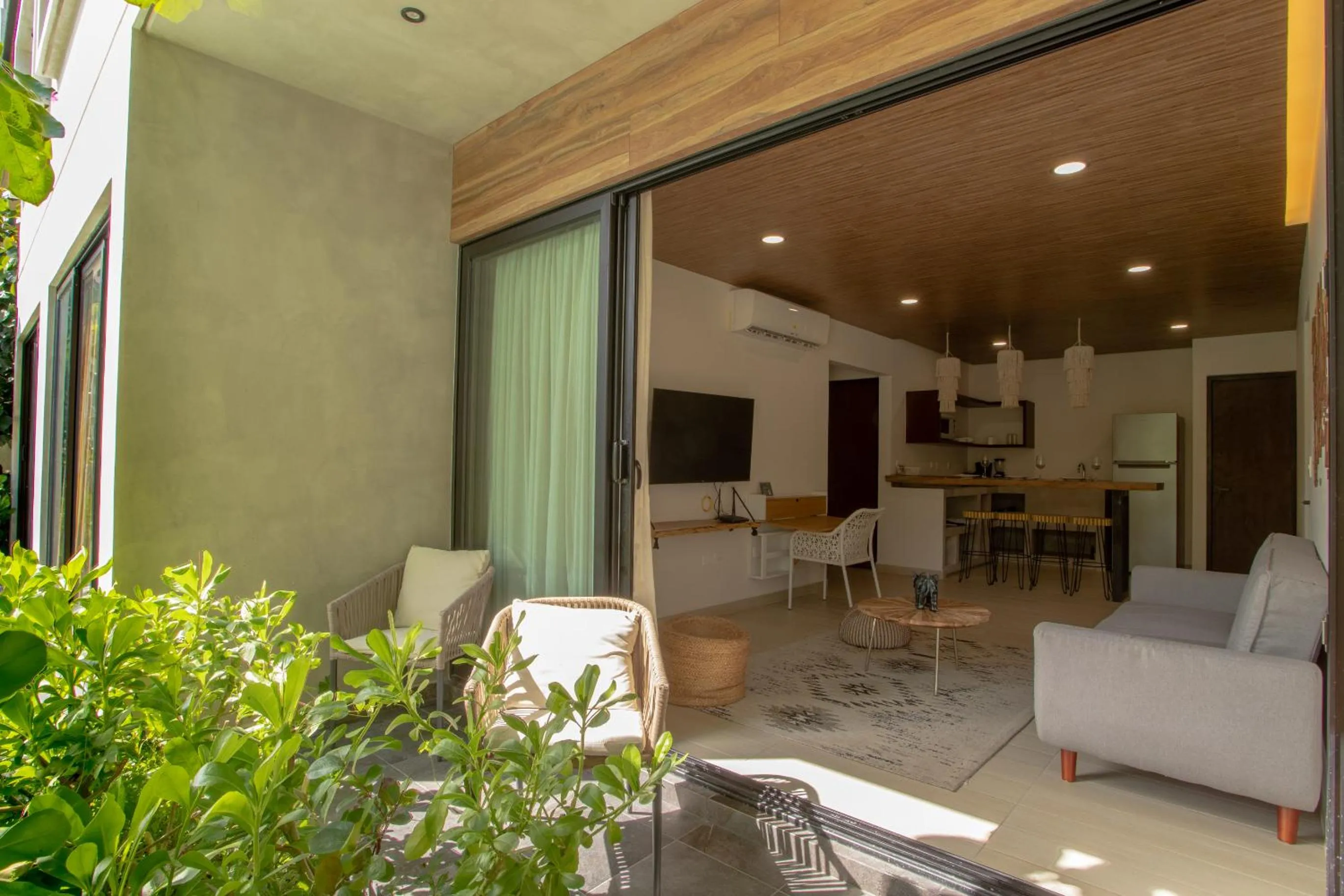 Garden view in Macondo Tulum