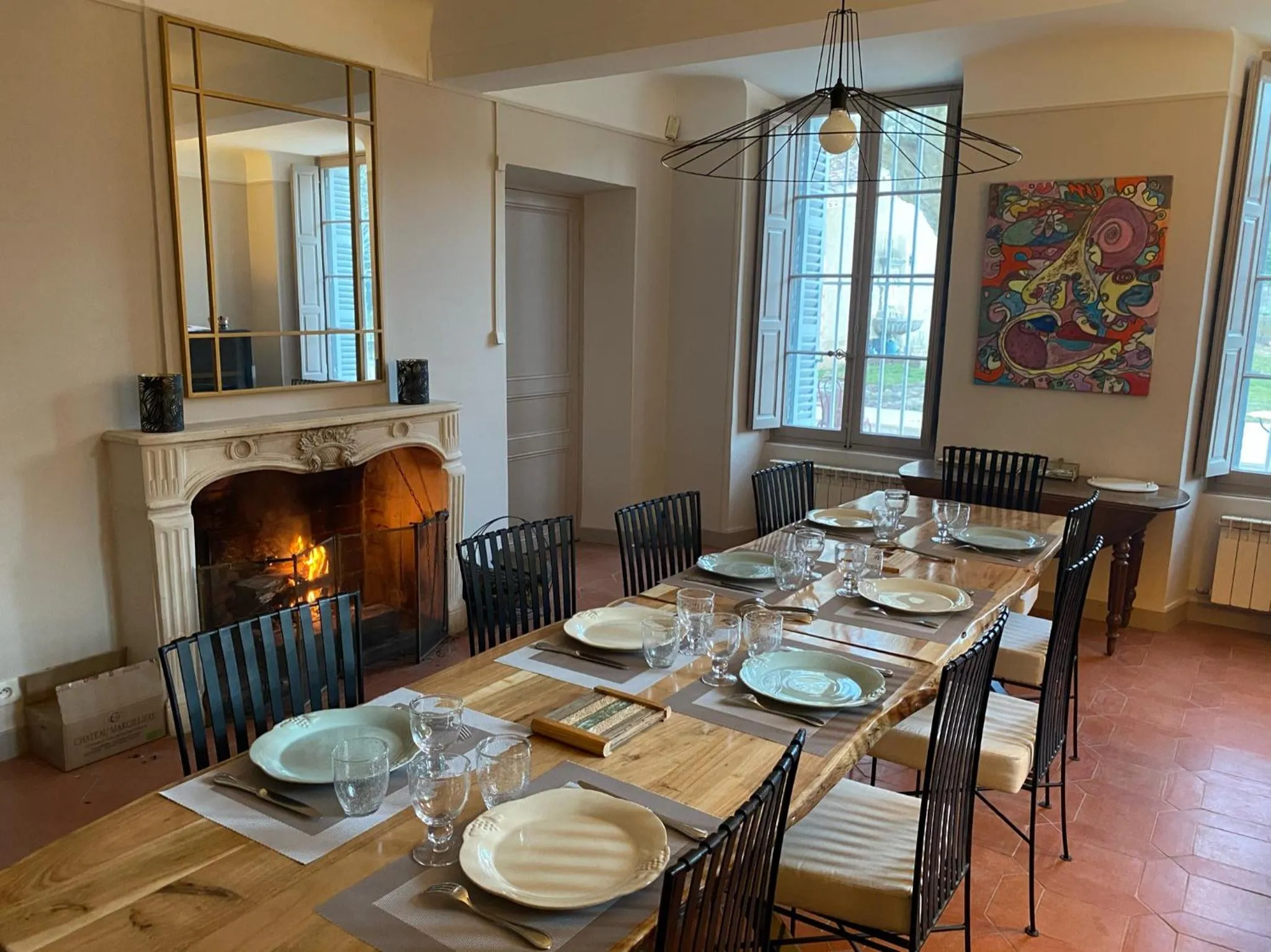 Dining area in Domaine Les Mûriers