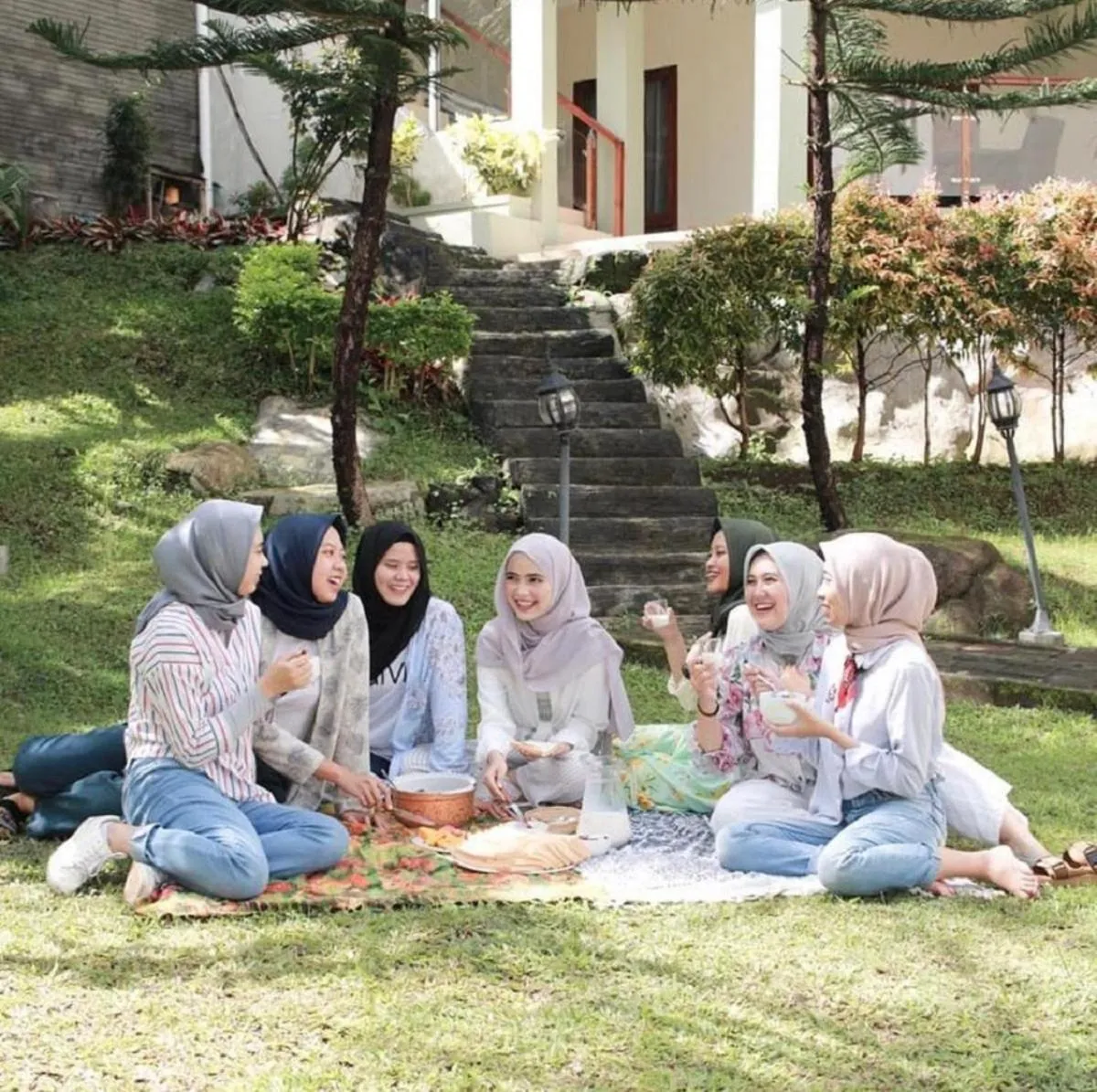 Garden view in Aleyra Hotel and Villa's Garut