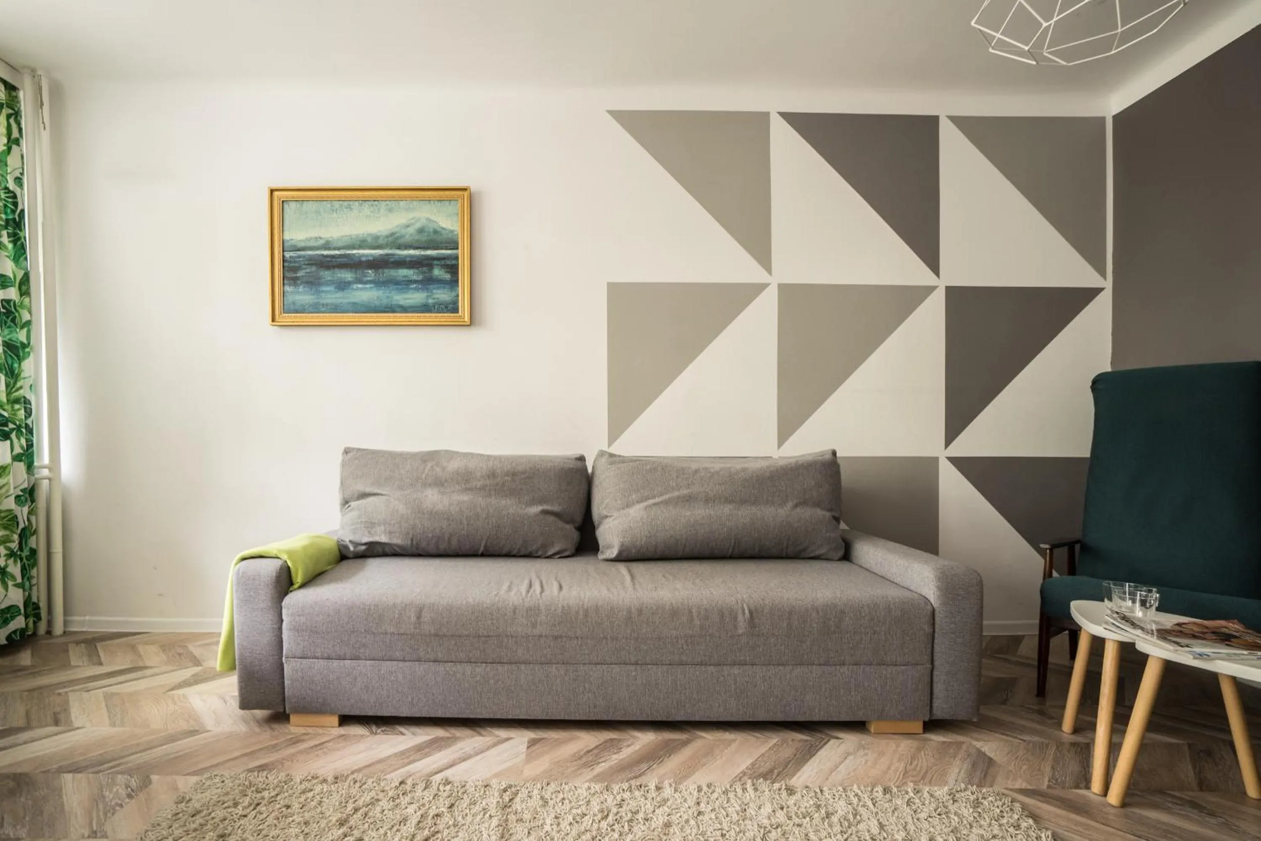 Living room in oompH Warsaw Central Apartment