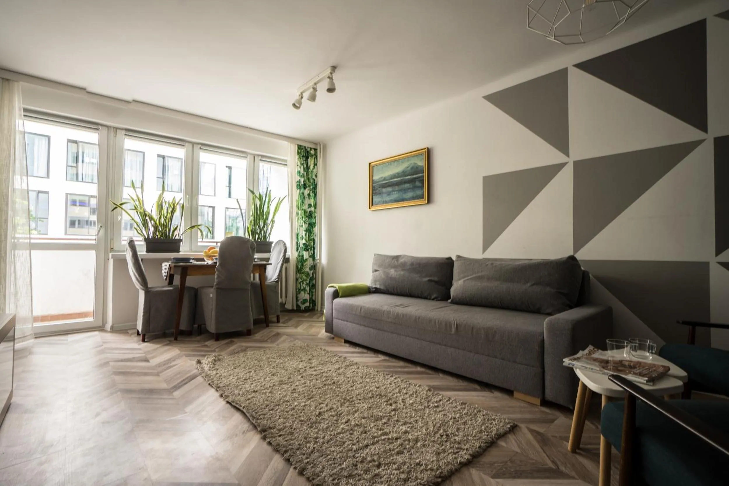 Living room in oompH Warsaw Central Apartment