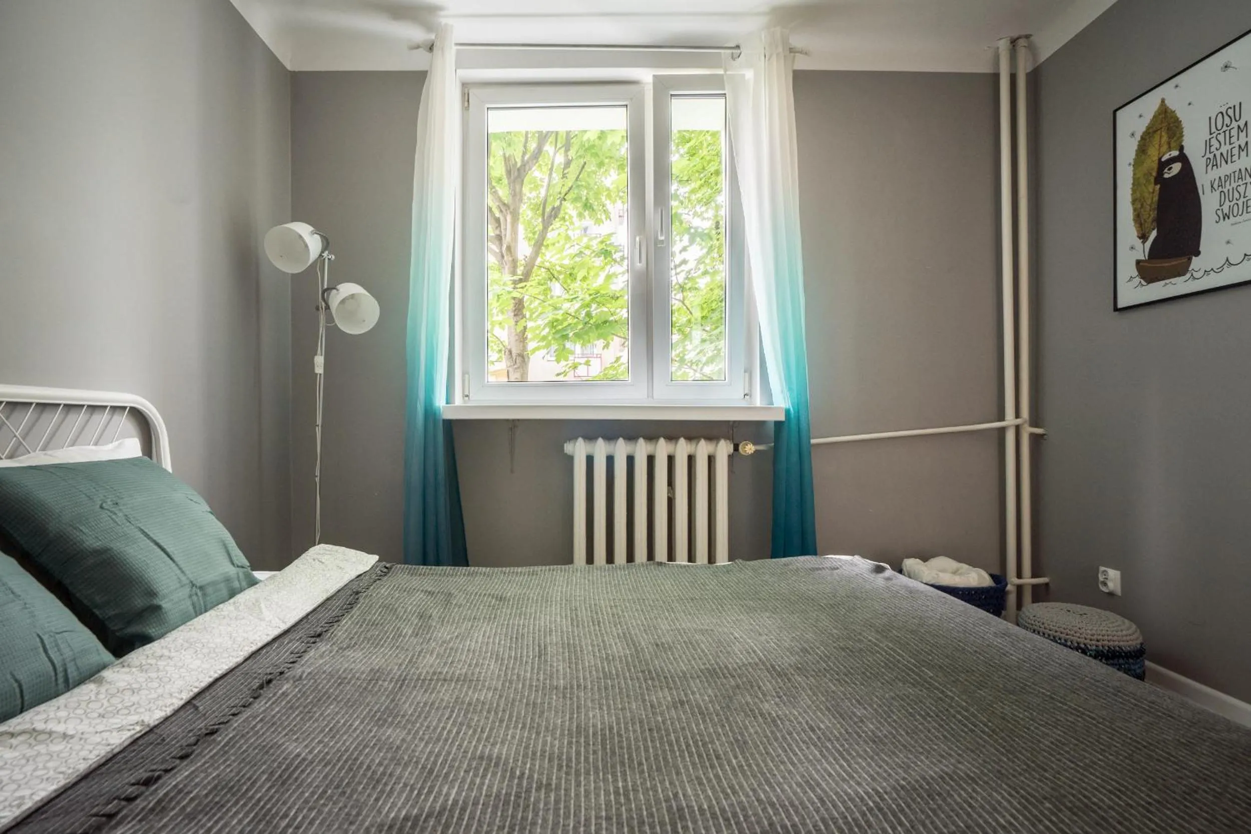 Bed in oompH Warsaw Central Apartment