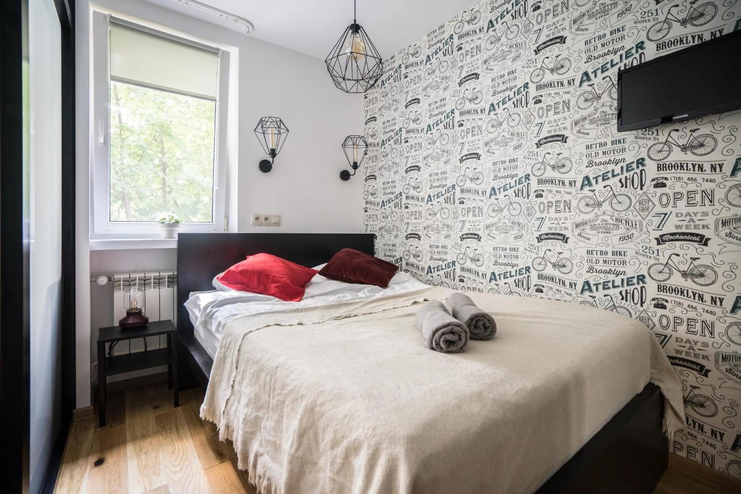 Bed in oompH Warsaw Central Apartment
