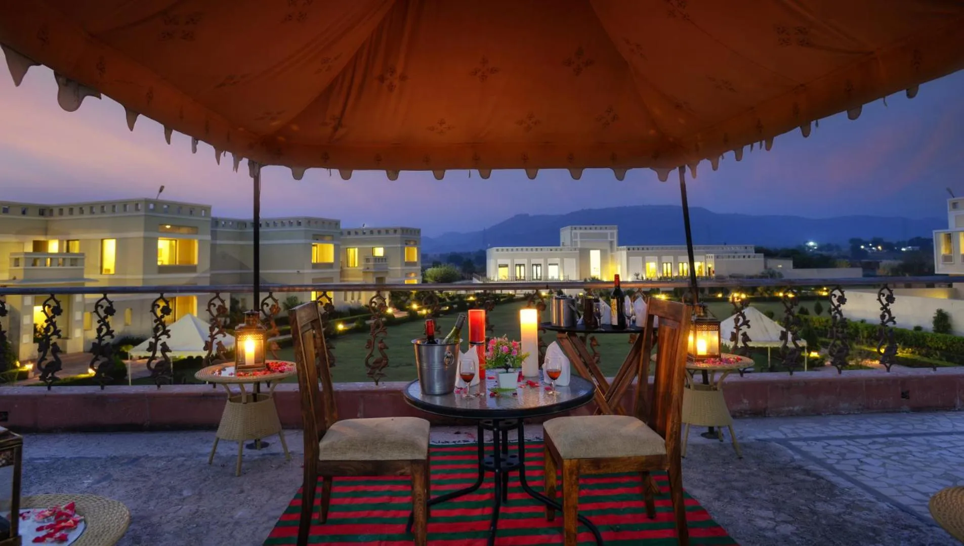 Balcony/Terrace in Achrol Niwas A TreeHouse Hotel