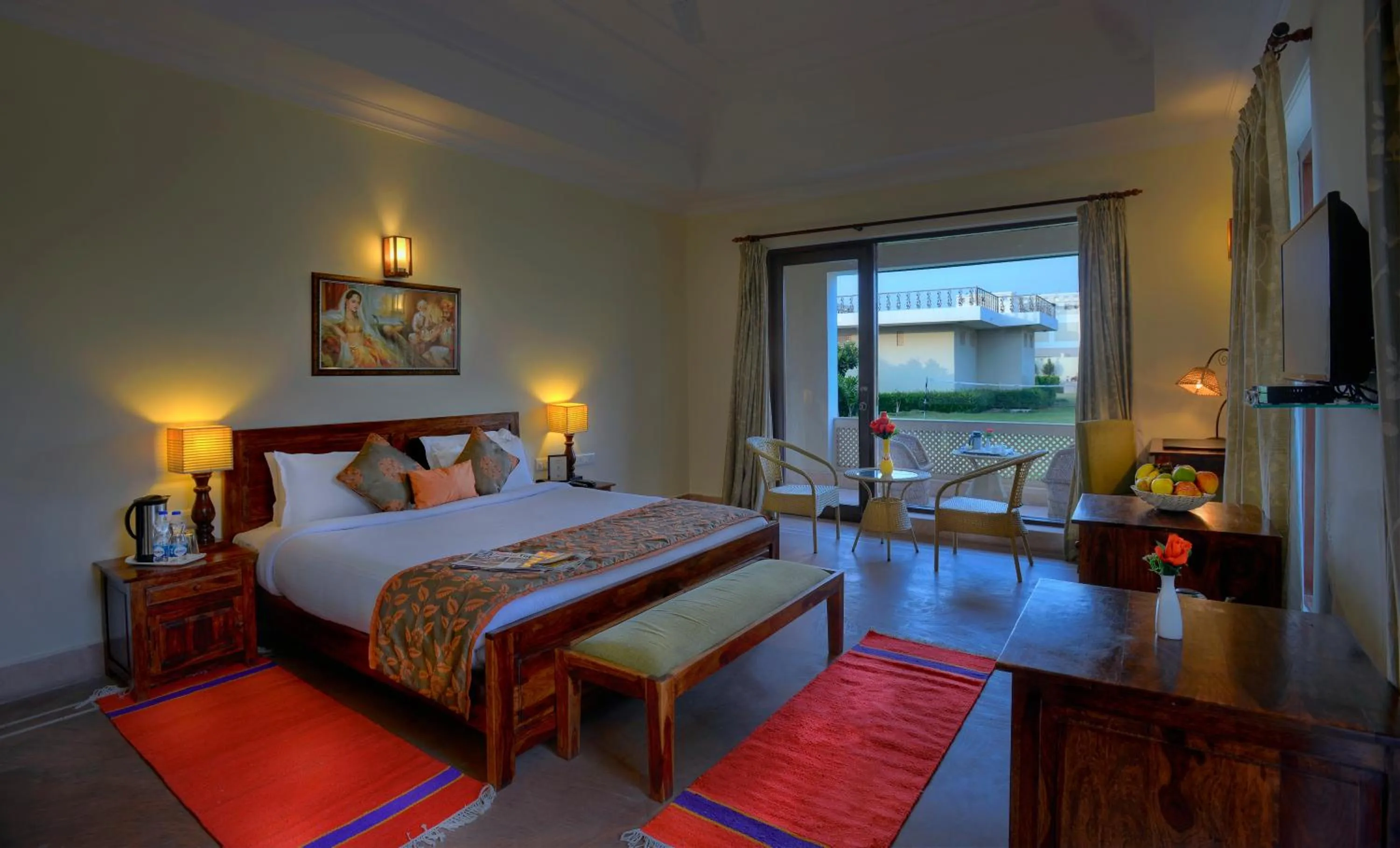 Bed in Achrol Niwas A TreeHouse Hotel