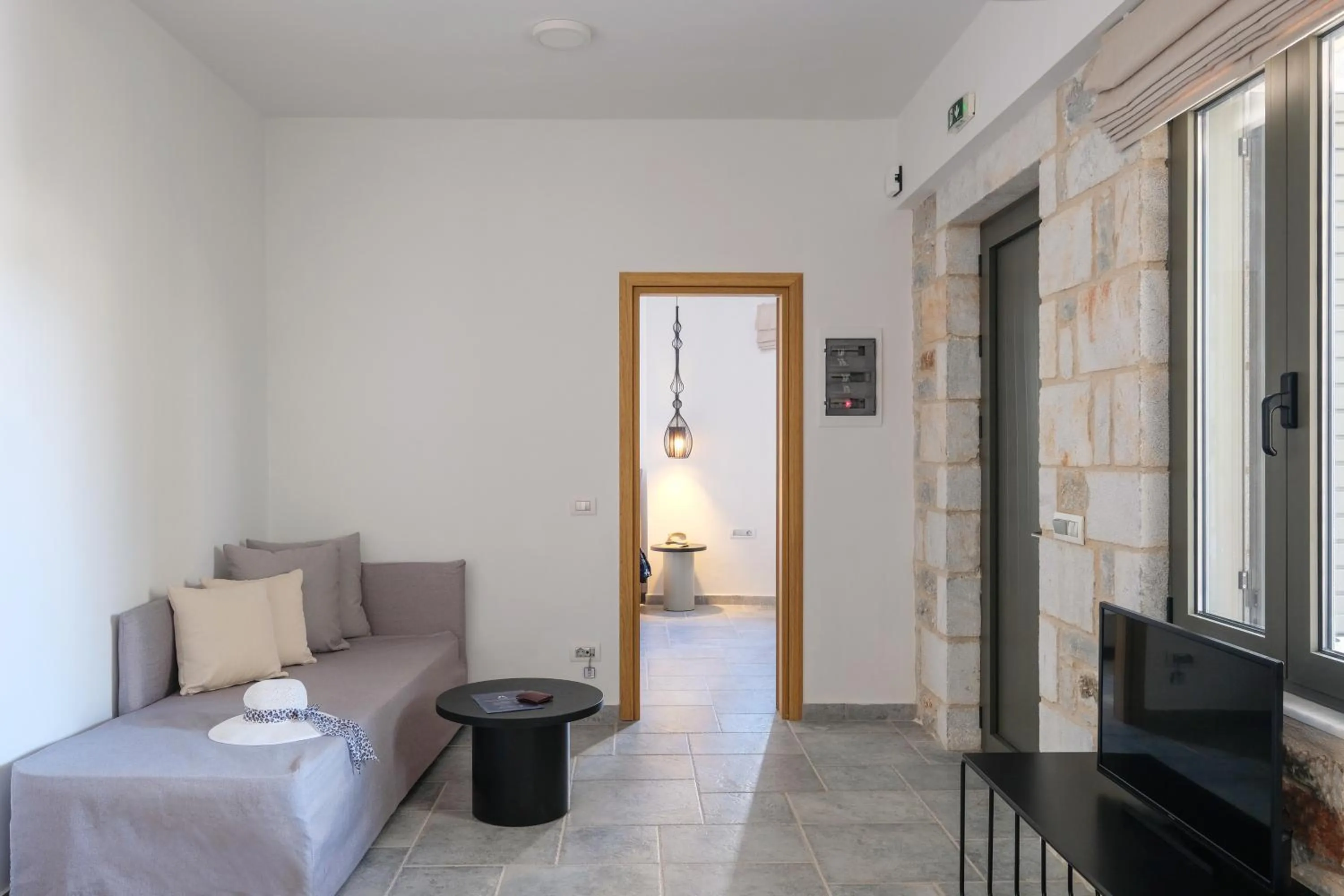 Seating area, Bed in Margo Beach Hotel