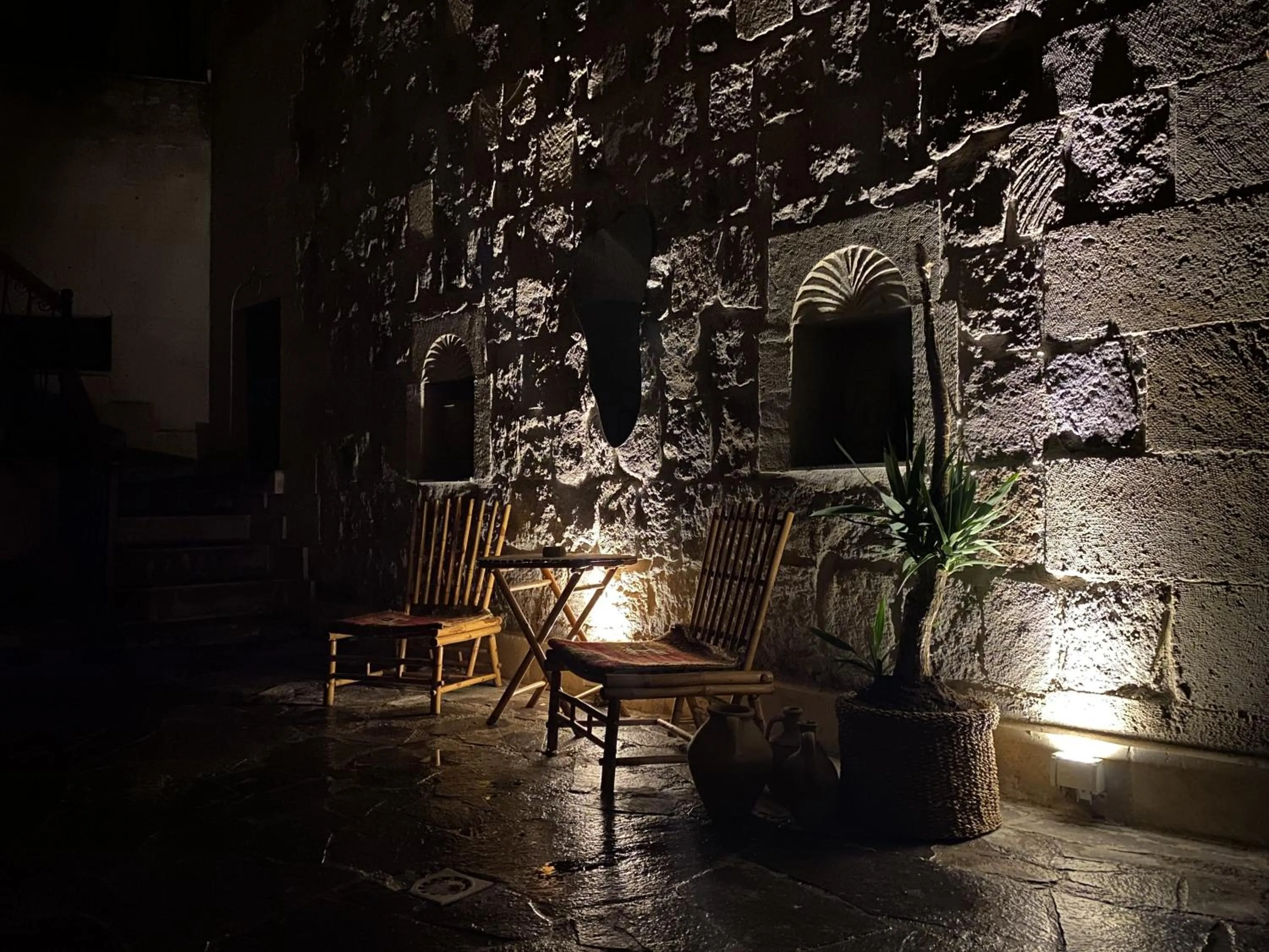 Inner courtyard view in Alice in Cappadocia