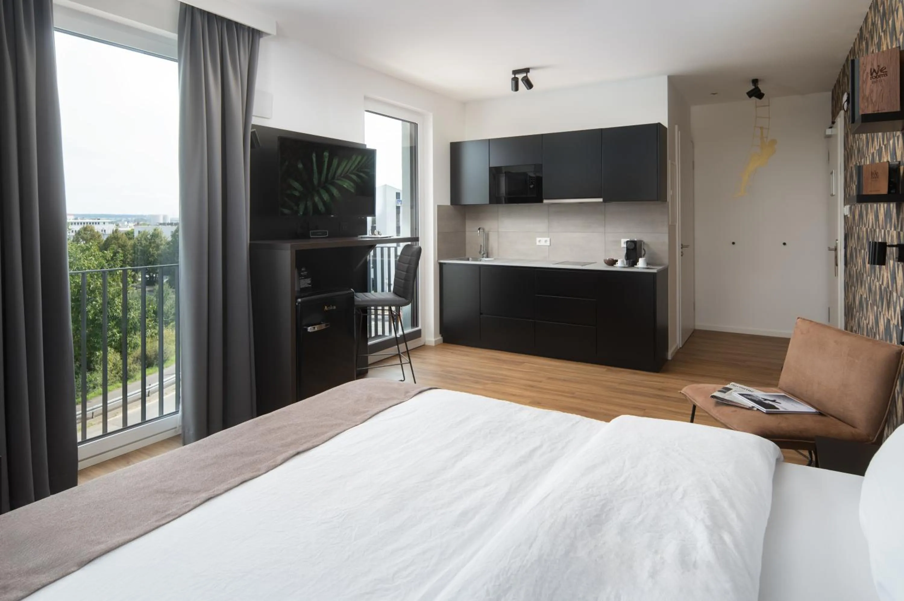 Decorative detail, Bed in We rooms Hotel