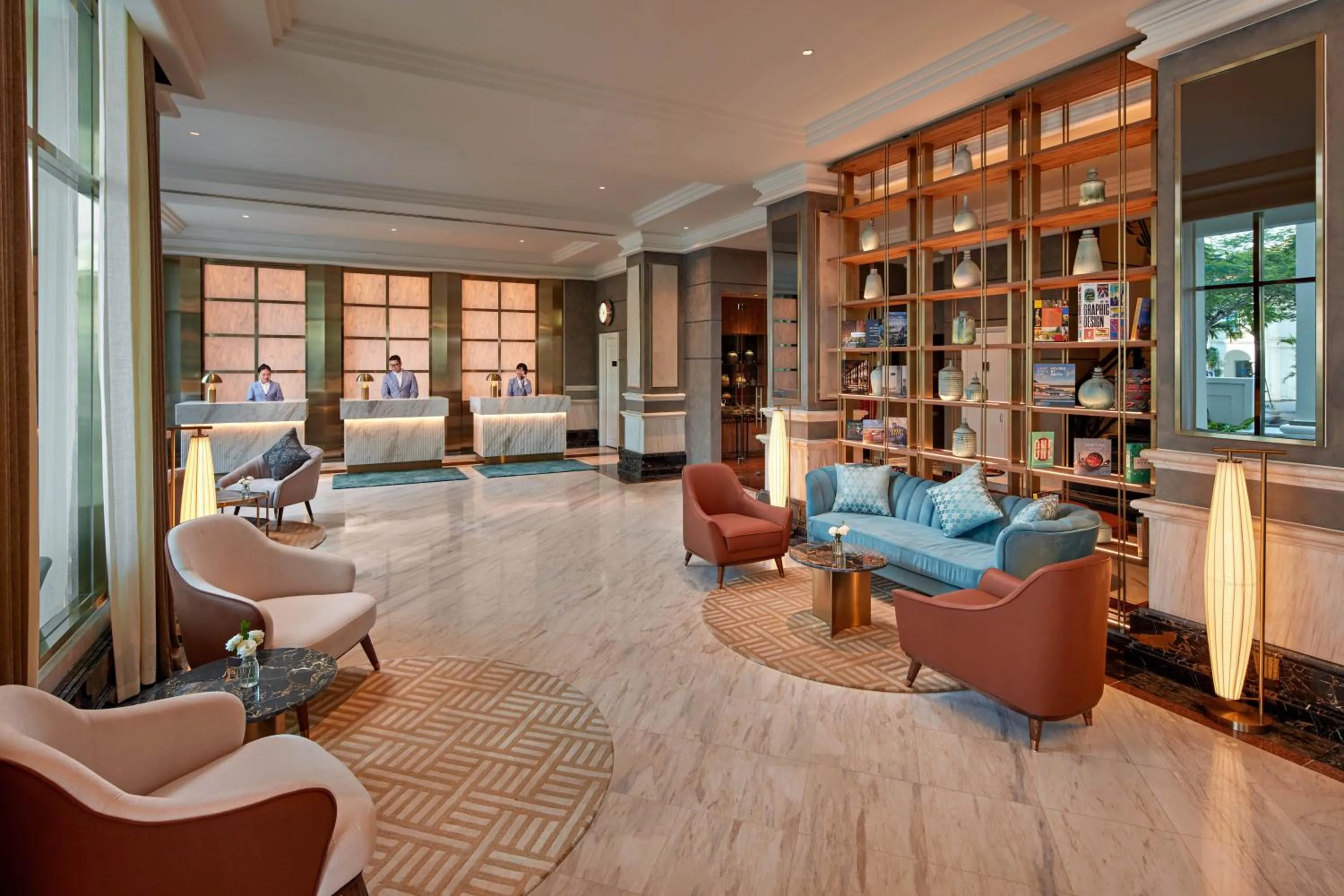 Lobby or reception in Mövenpick Hotel Hanoi Centre