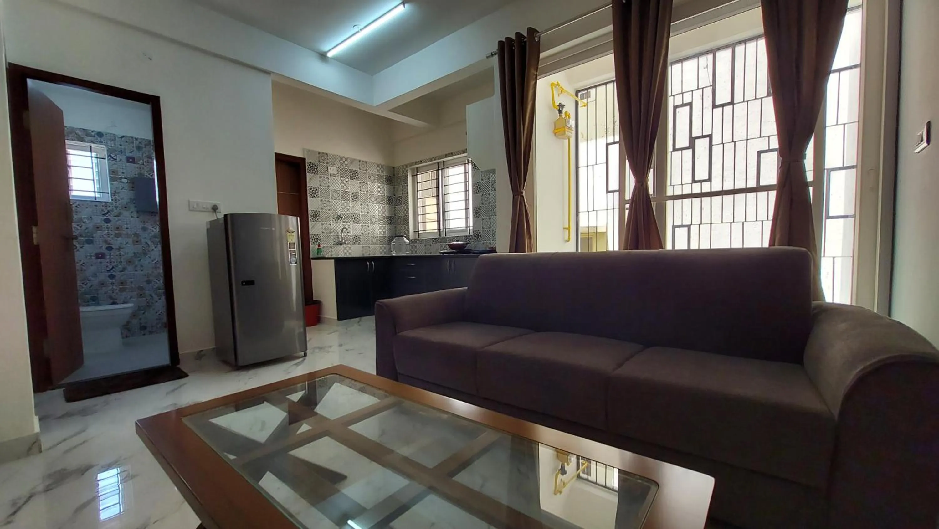 Living room in Tranquil Serviced Apartments - HSR Layout