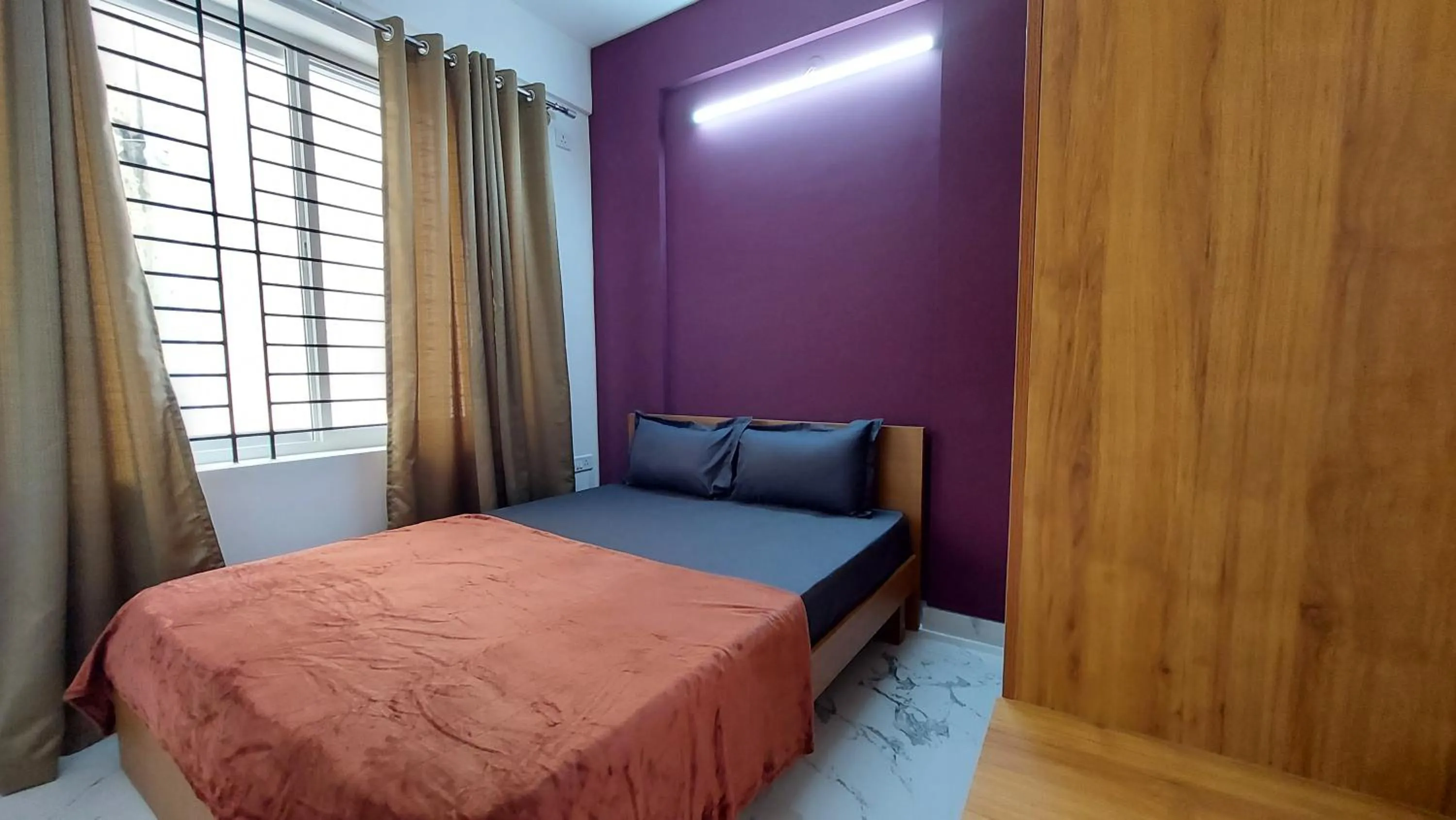 Bed in Tranquil Serviced Apartments - HSR Layout