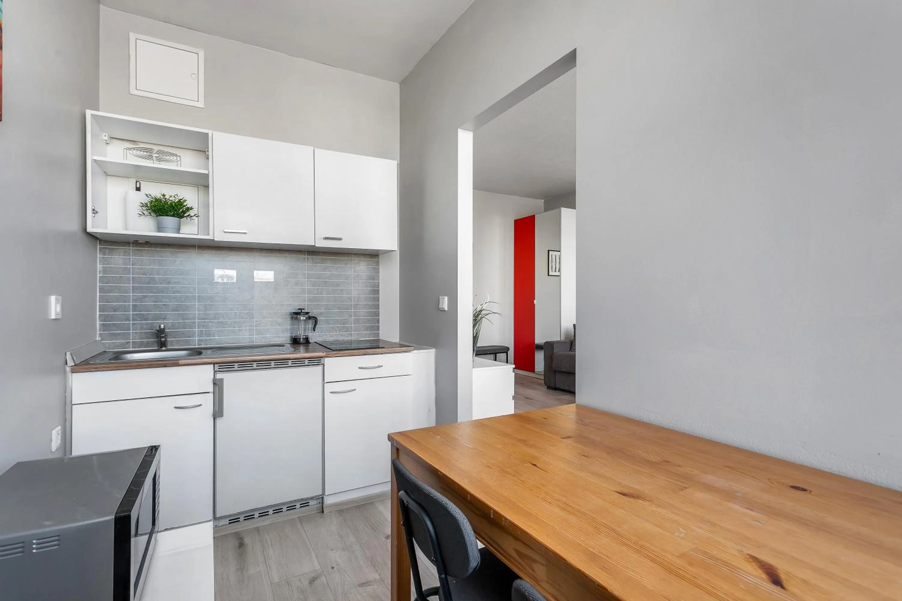 Kitchen or kitchenette in Iceland Comfort Apartments by Heimaleiga