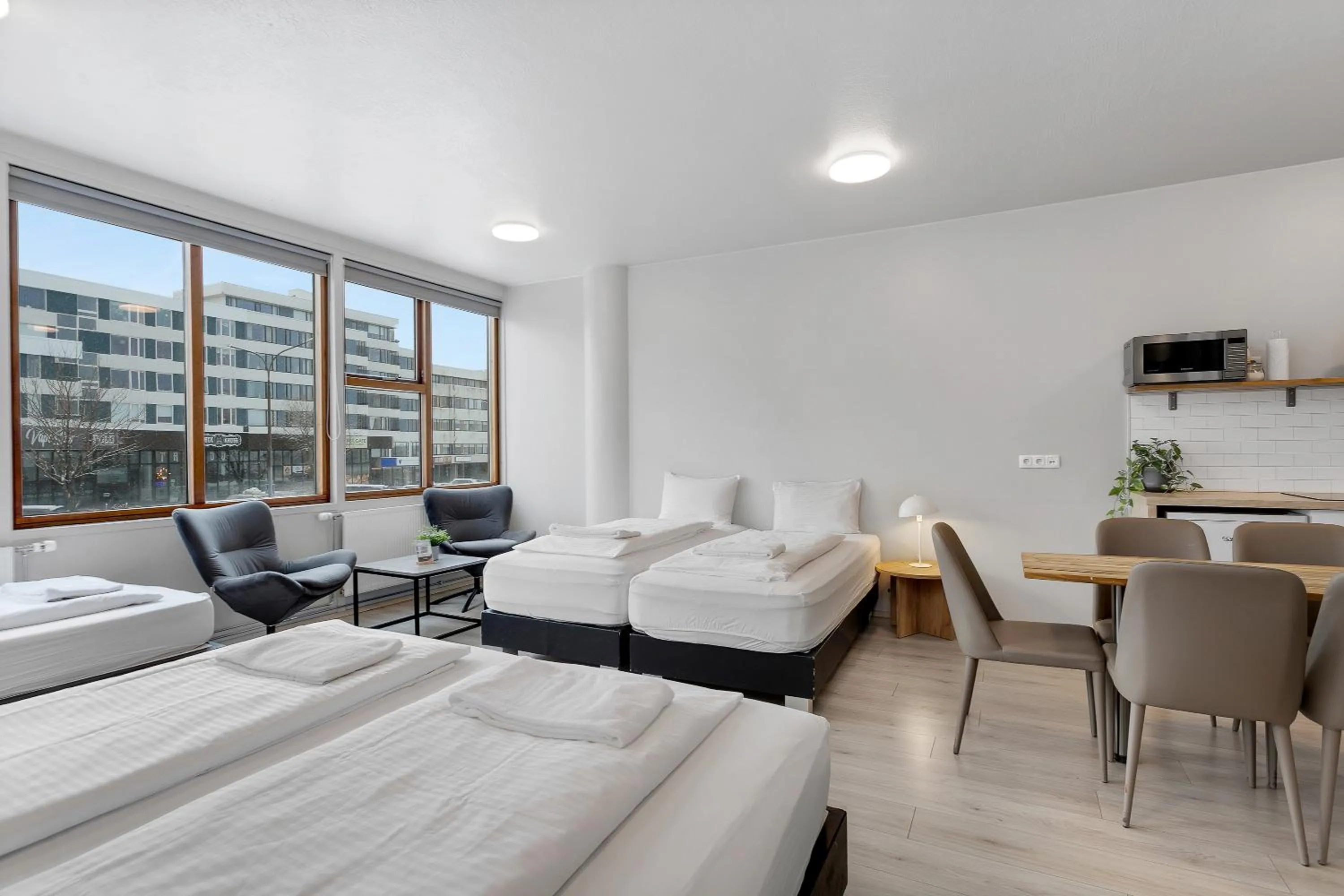 Bed in Iceland Comfort Apartments by Heimaleiga