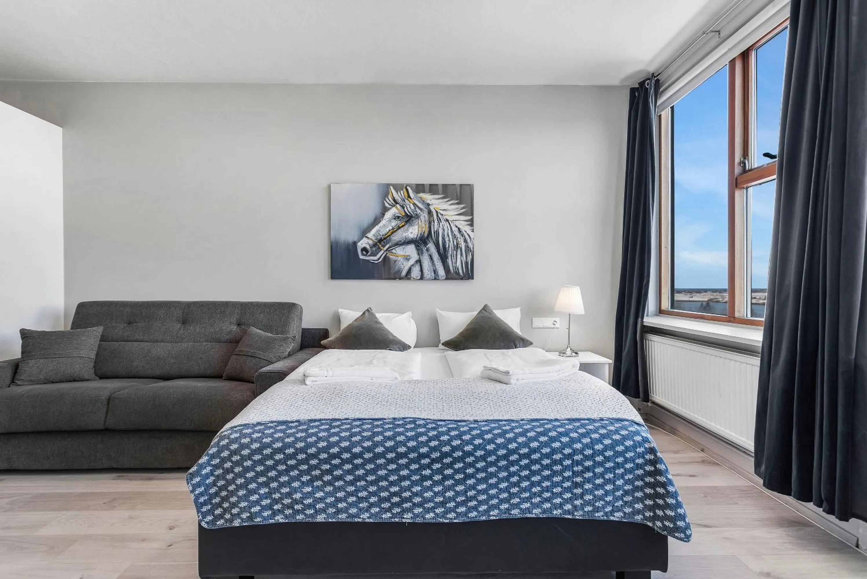 Bed in Iceland Comfort Apartments by Heimaleiga