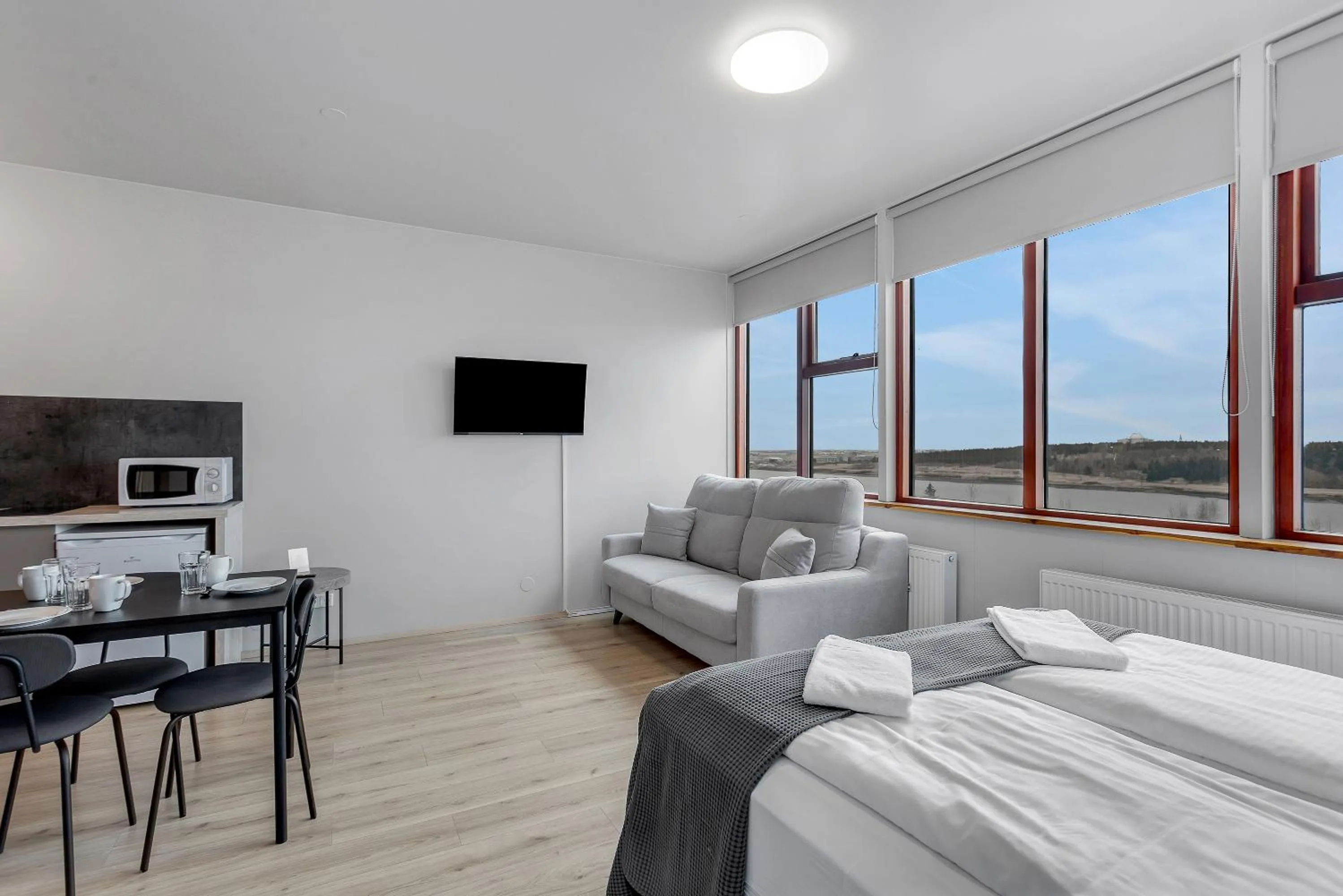 Bed in Iceland Comfort Apartments by Heimaleiga