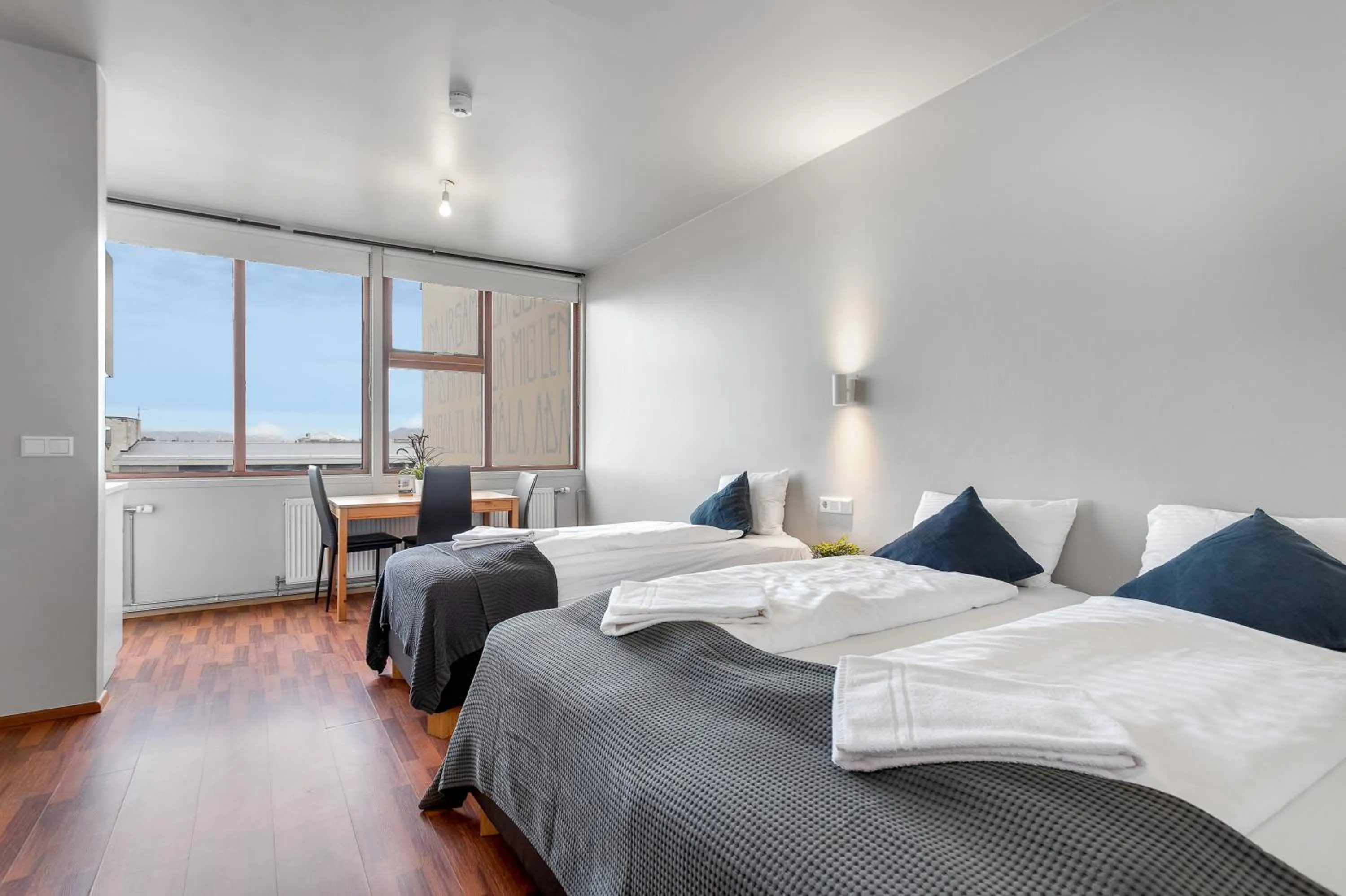 Bed in Iceland Comfort Apartments by Heimaleiga