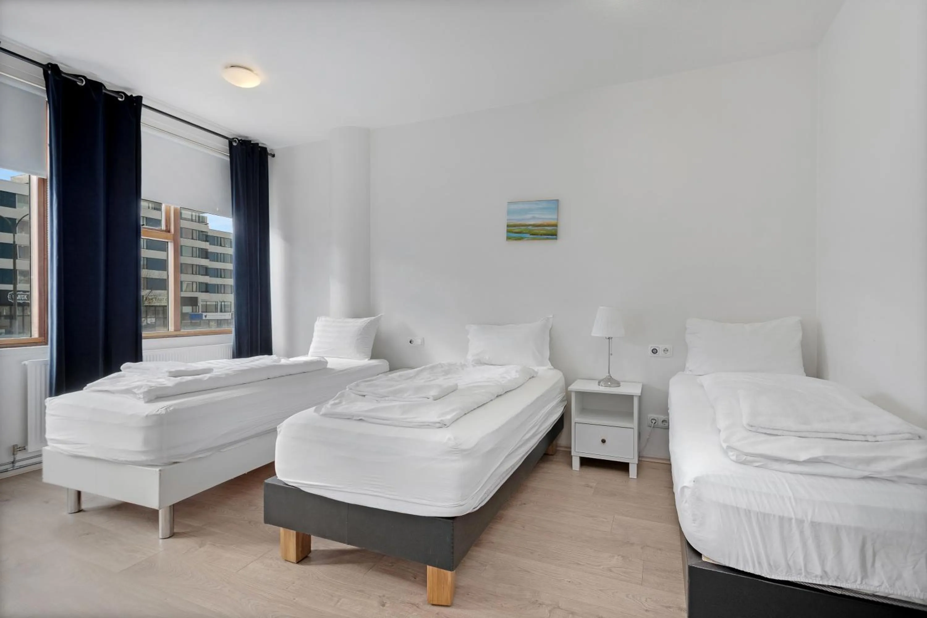 Bed in Iceland Comfort Apartments by Heimaleiga