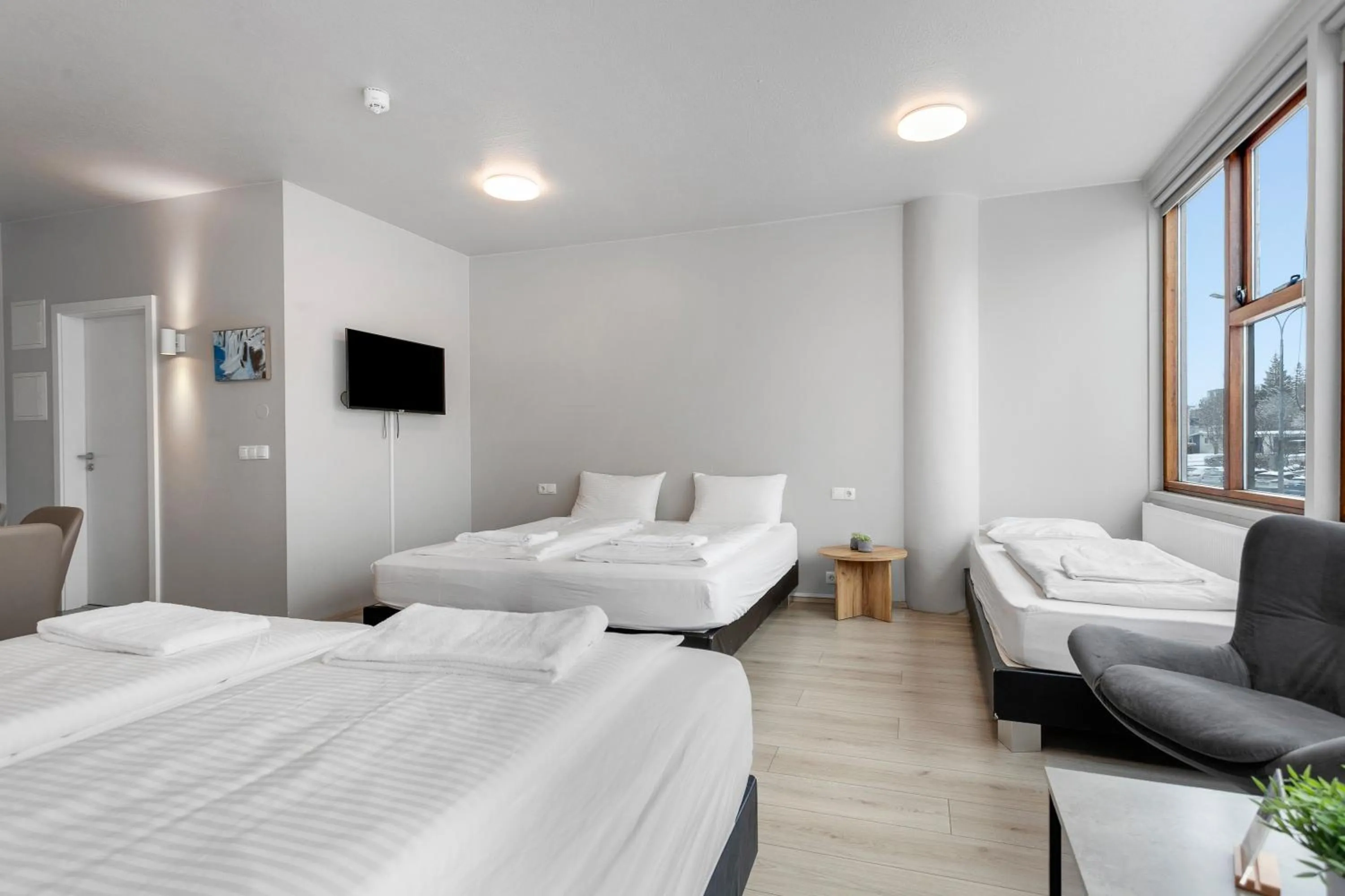 Bed in Iceland Comfort Apartments by Heimaleiga