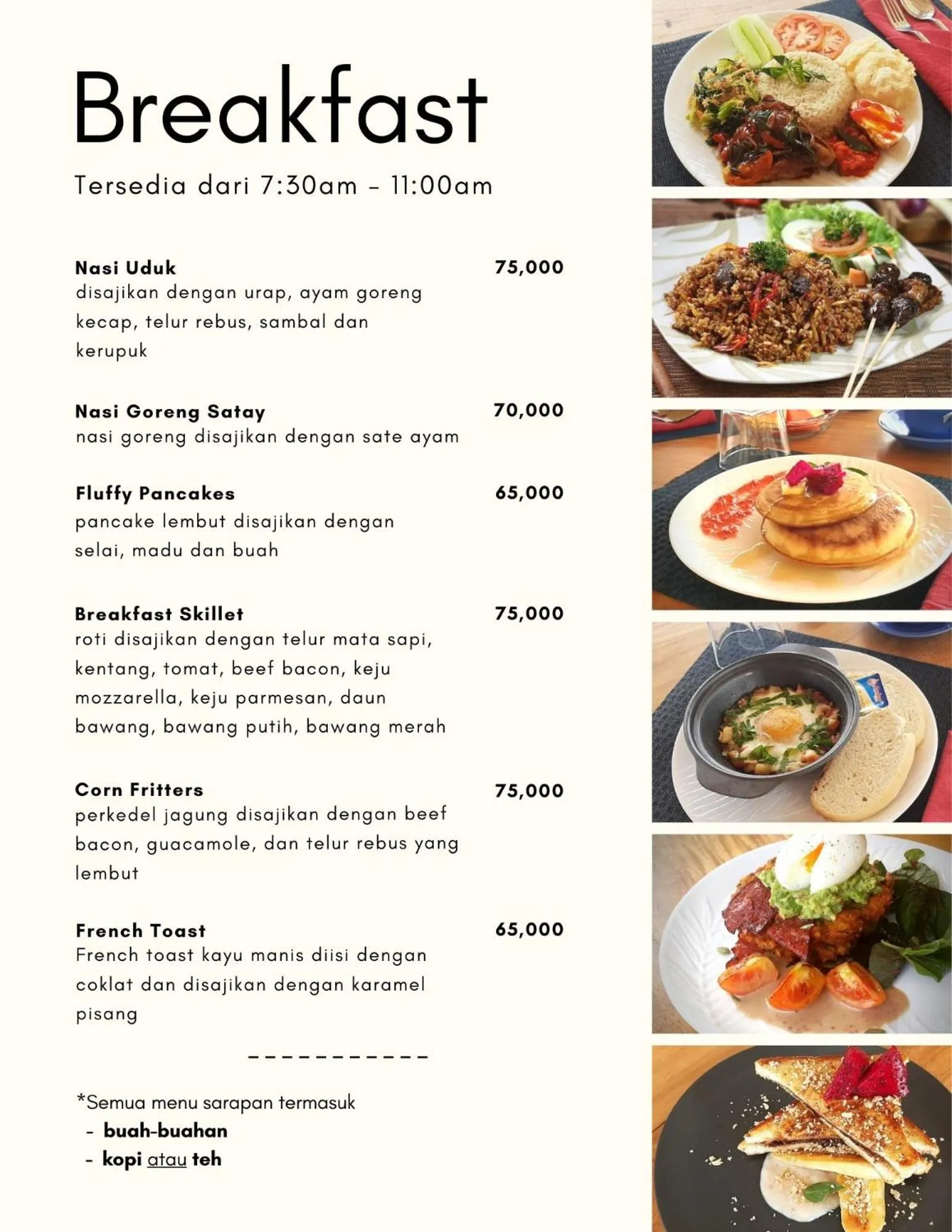 Breakfast in Akasha Beach Club