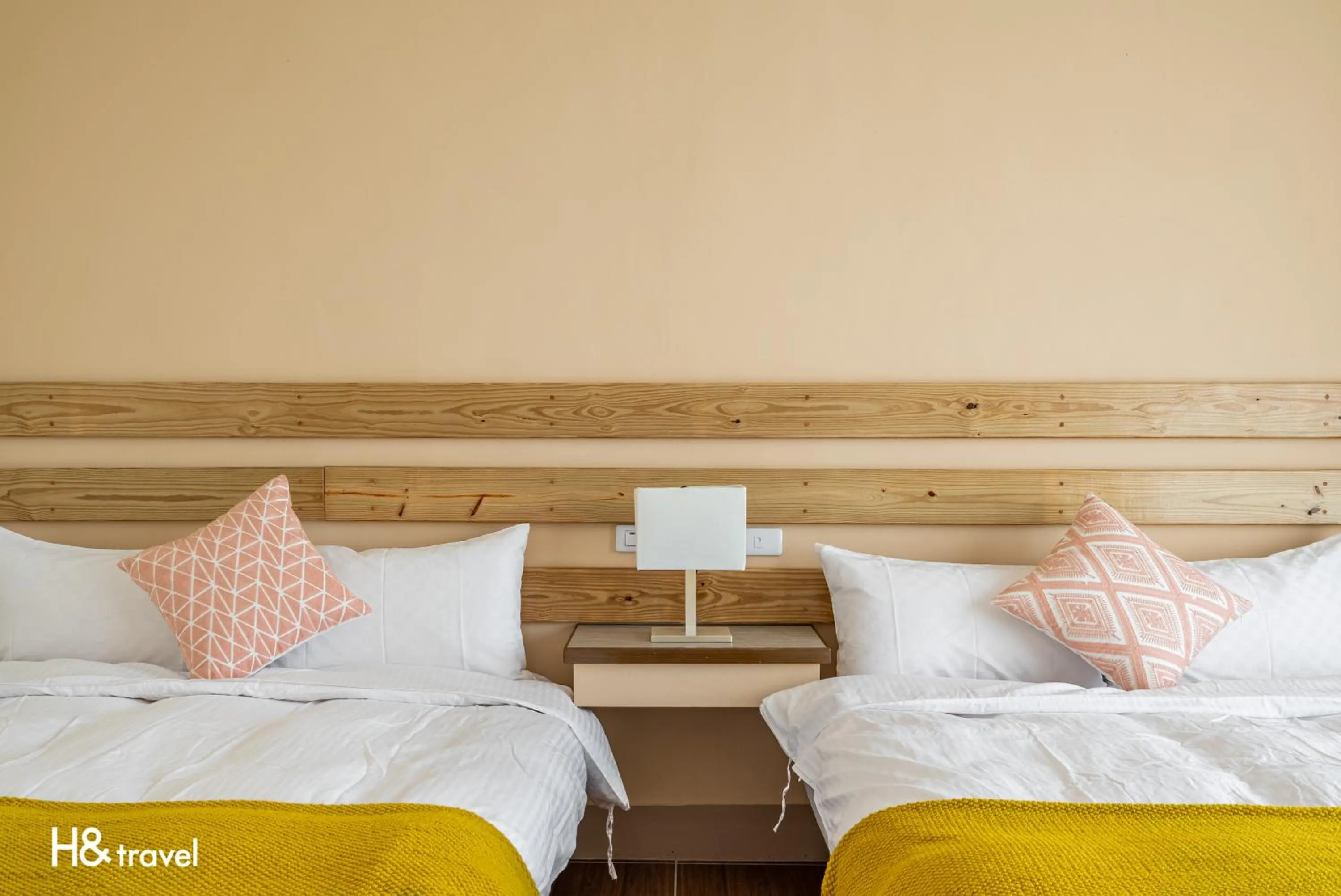 Bed in Taitung Feng Lin Resort Hotel