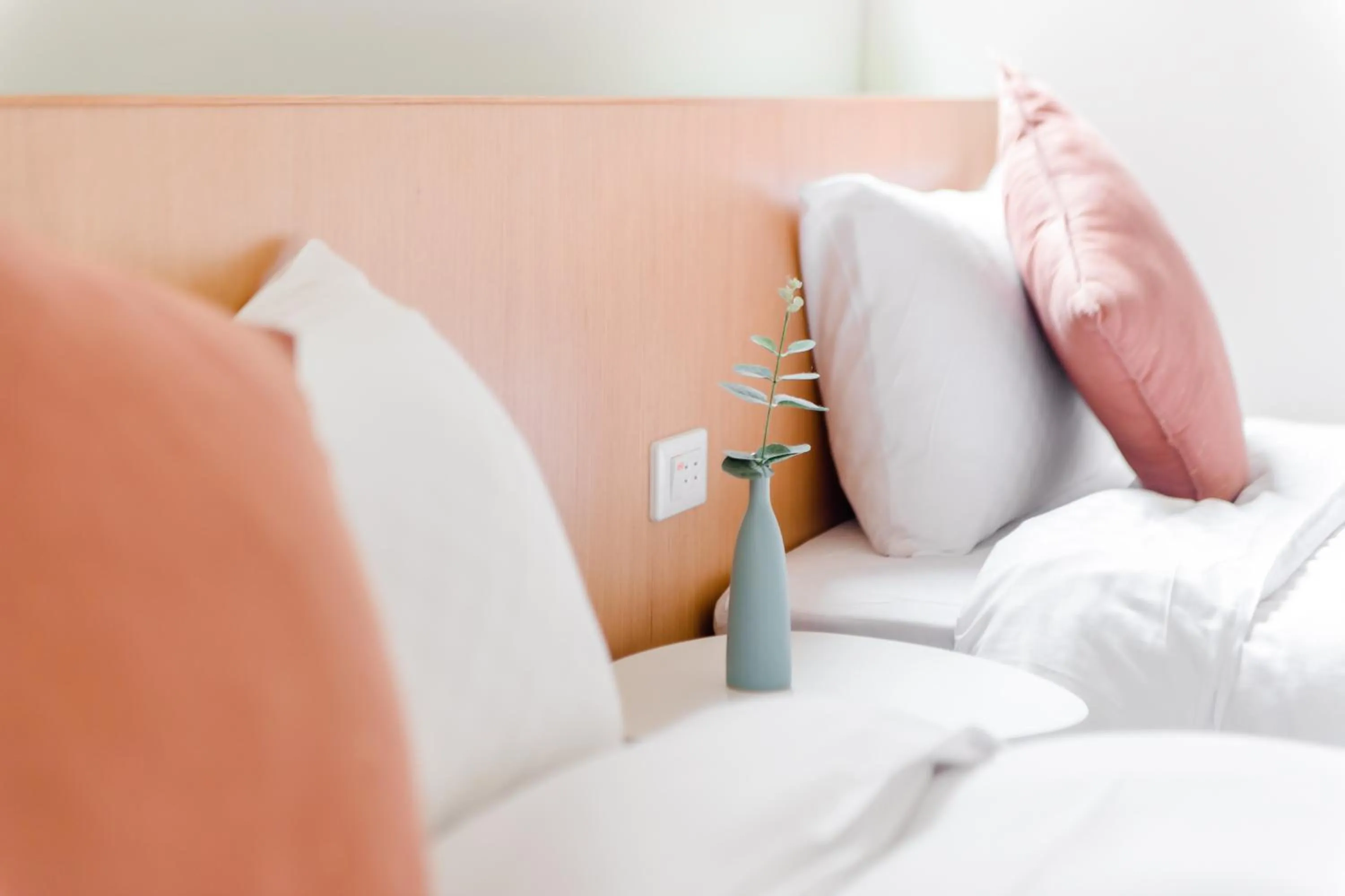 Bed in Taitung Feng Lin Resort Hotel