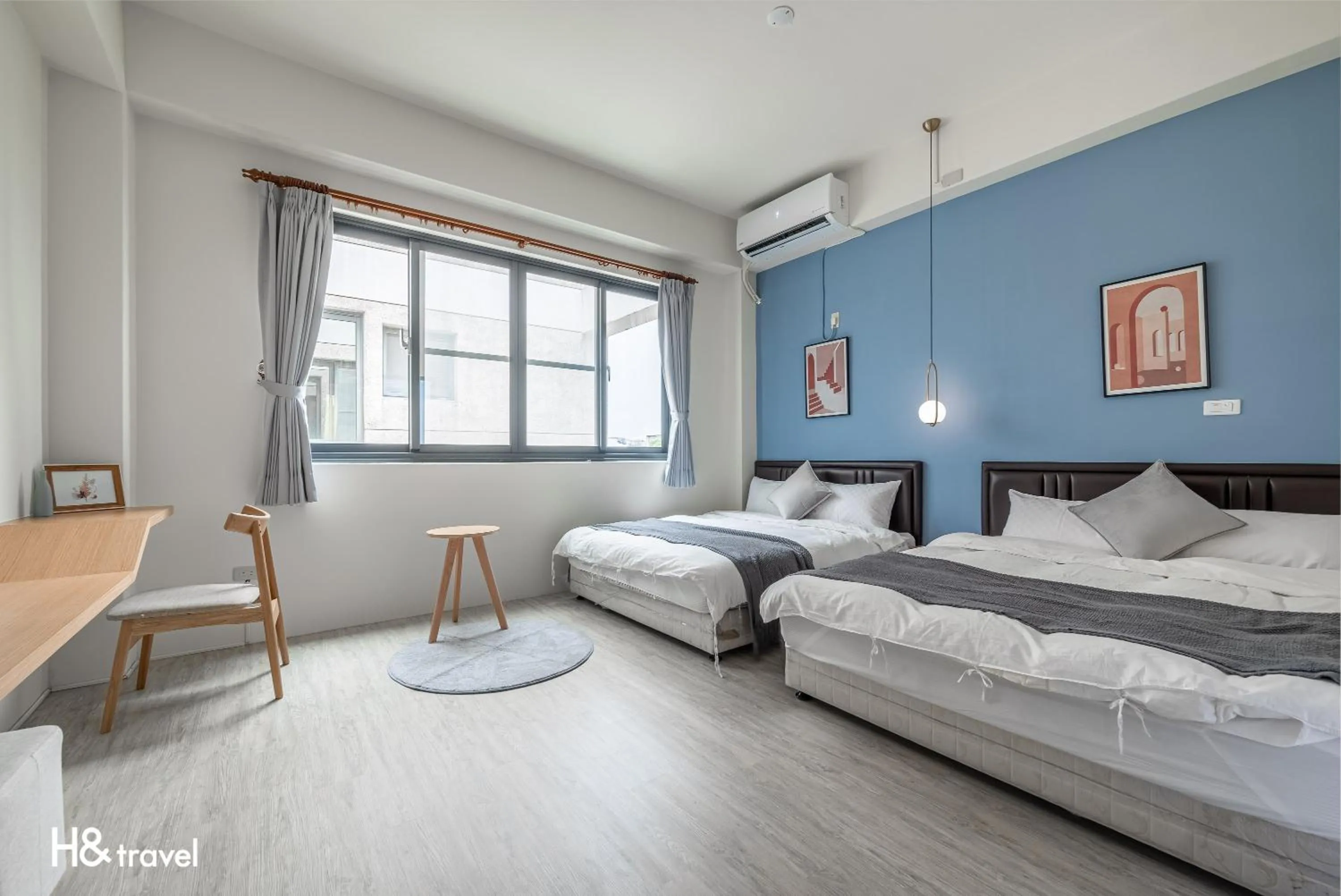 Bed in Taitung Feng Lin Resort Hotel