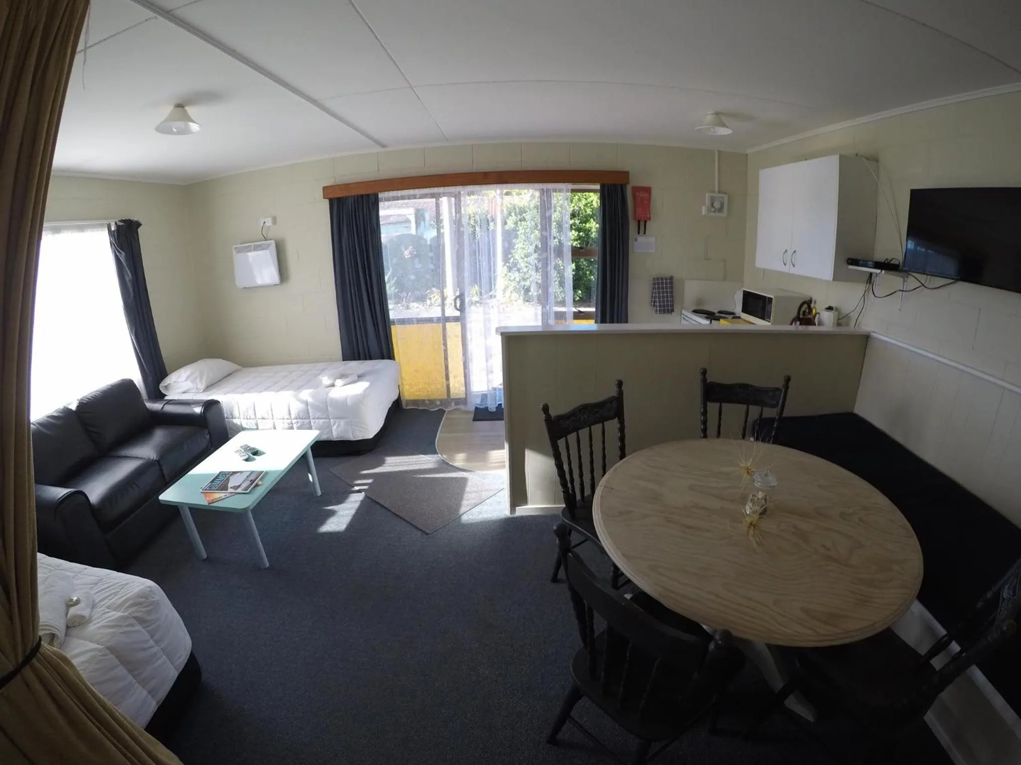 Living room in Whitianga Motel