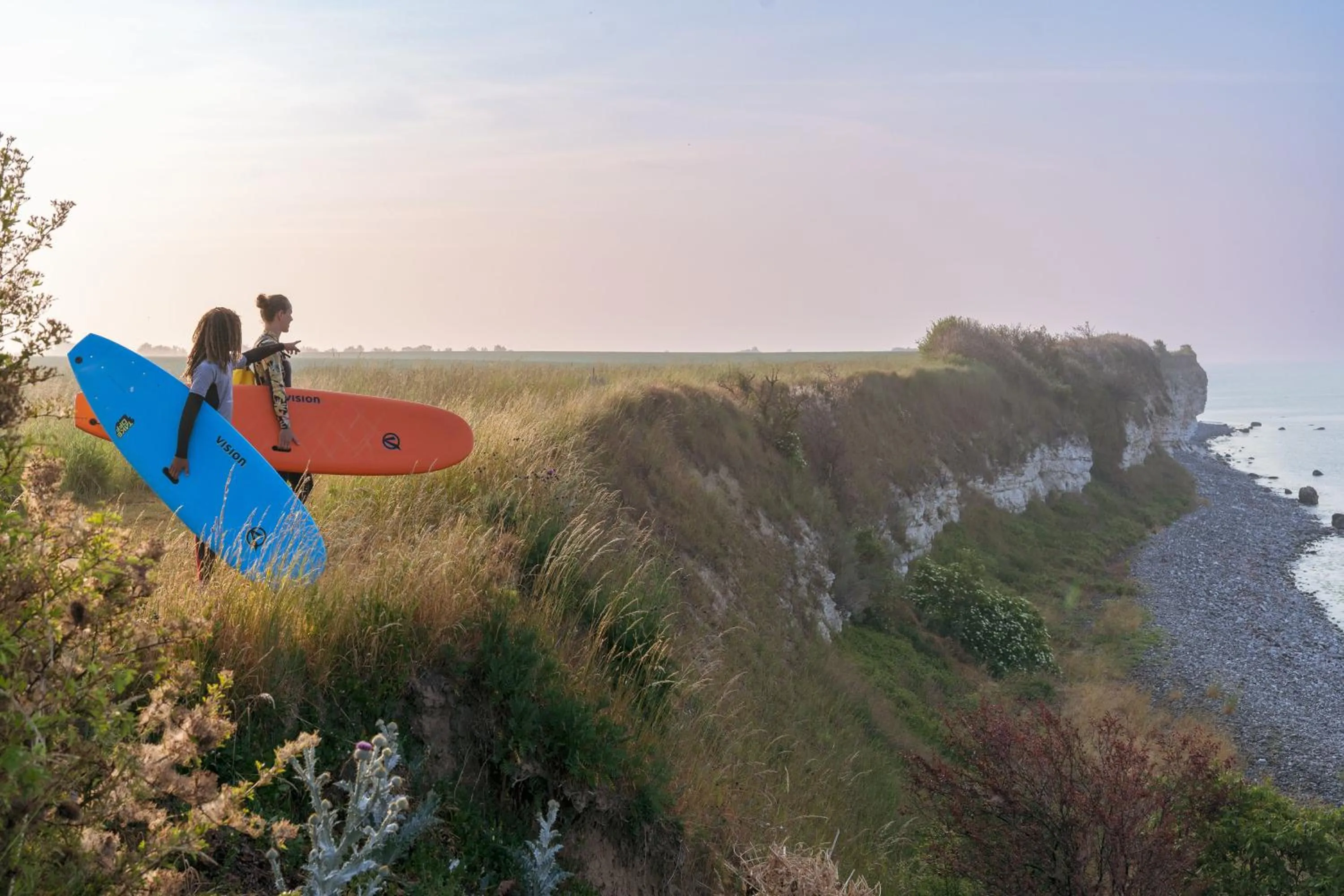 Natural landscape in Kridthuset Stevns Klint