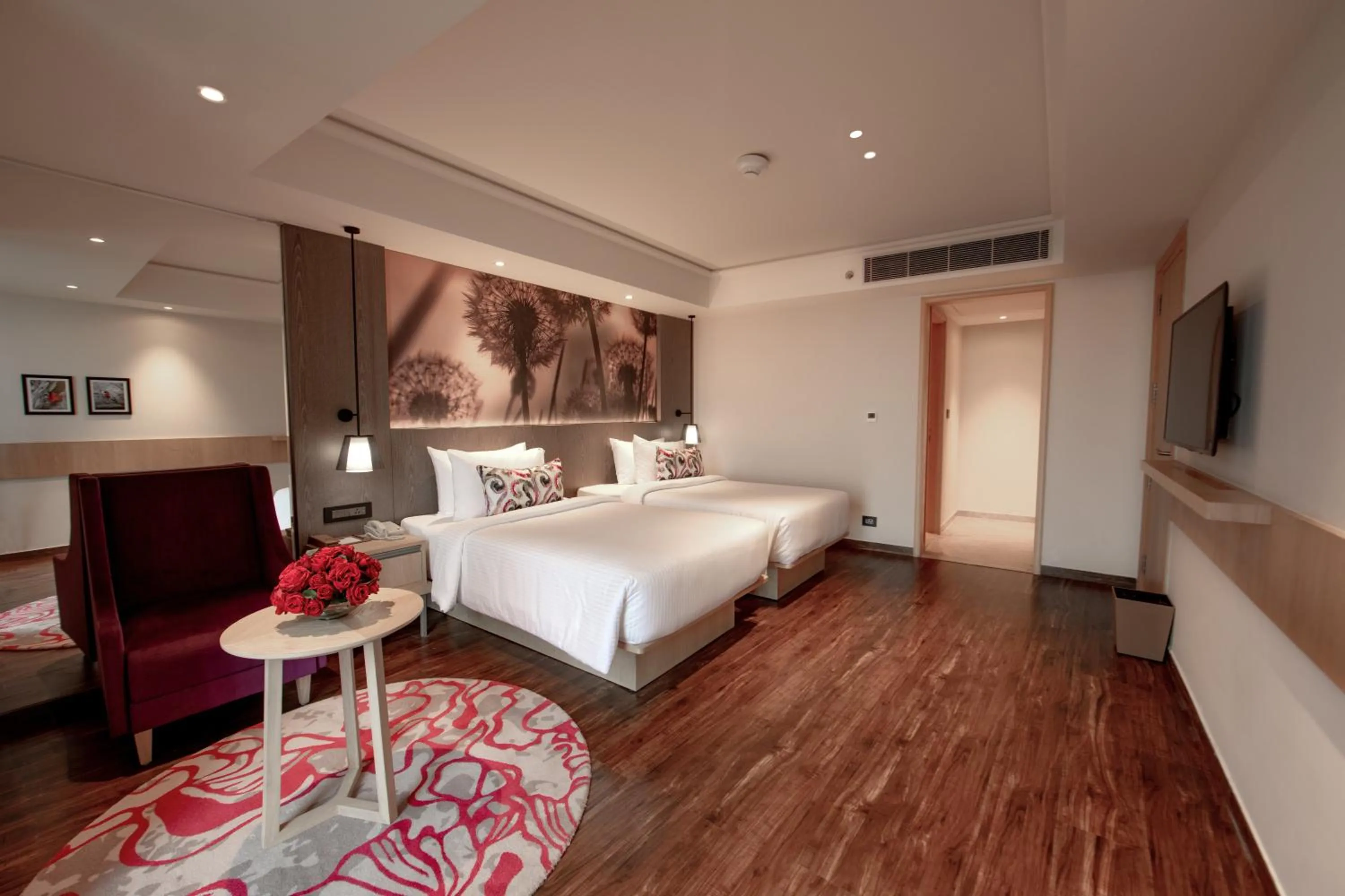 Bed in The Gaurs Sarovar Premiere