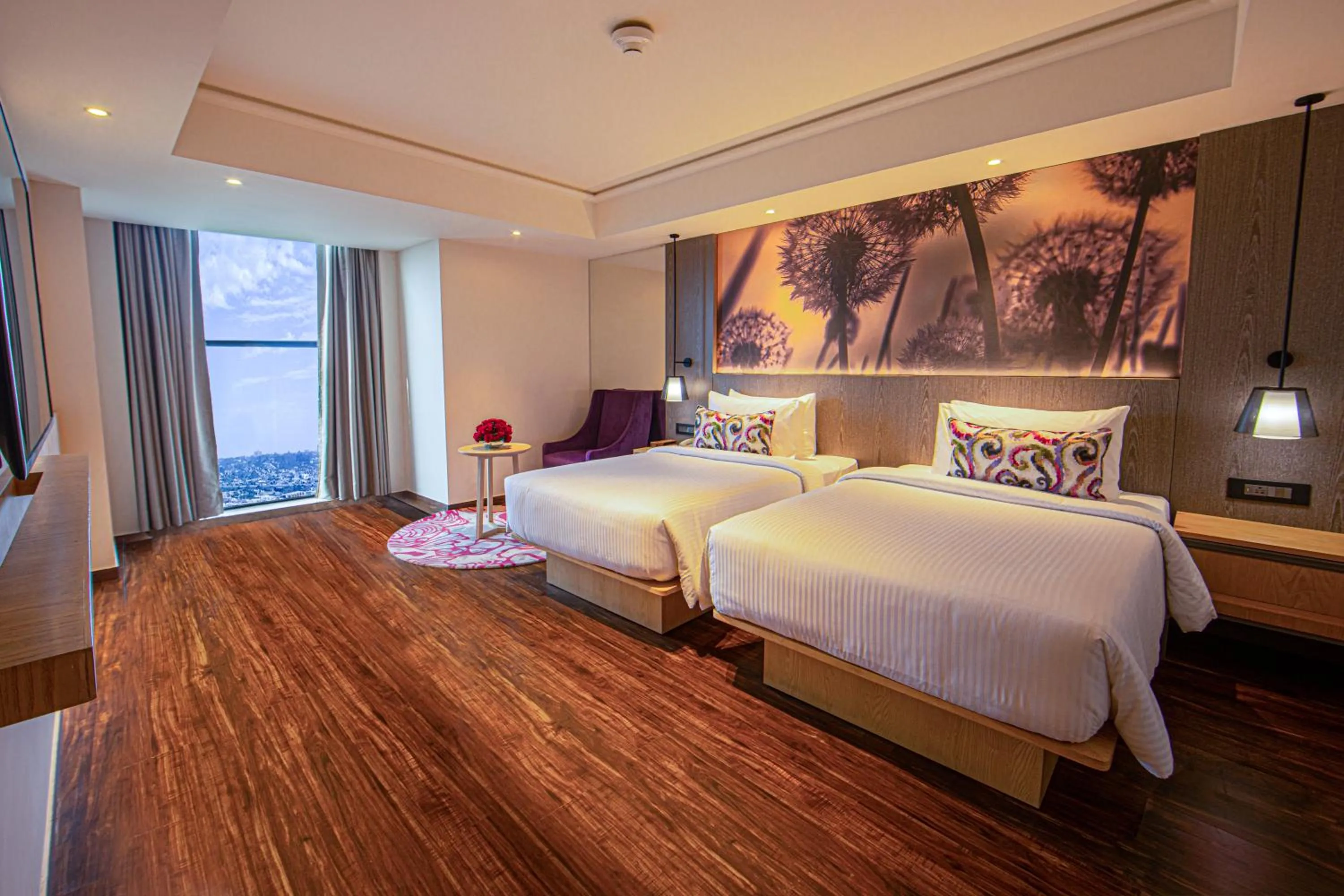 Bed in The Gaurs Sarovar Premiere