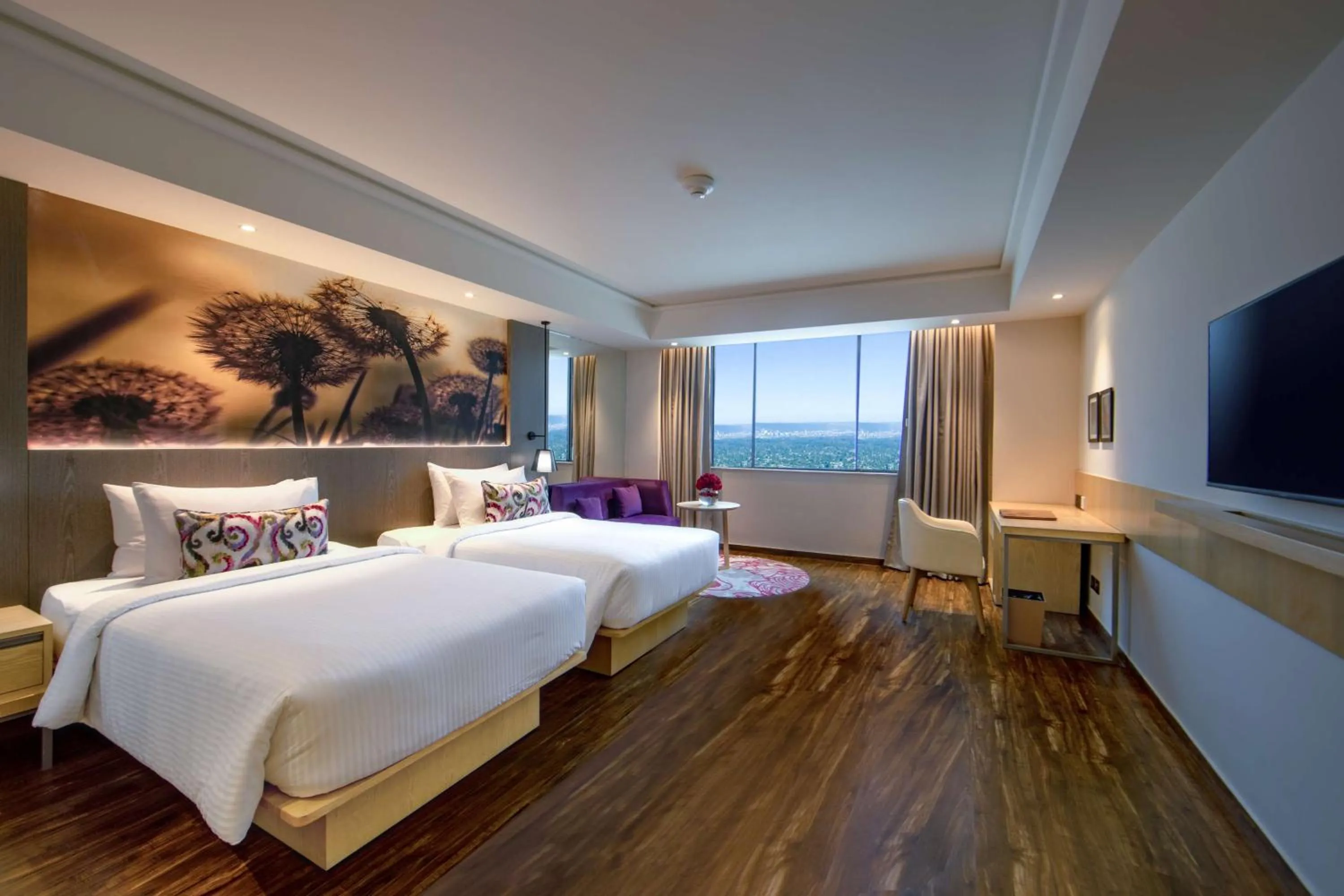 Bed in The Gaurs Sarovar Premiere