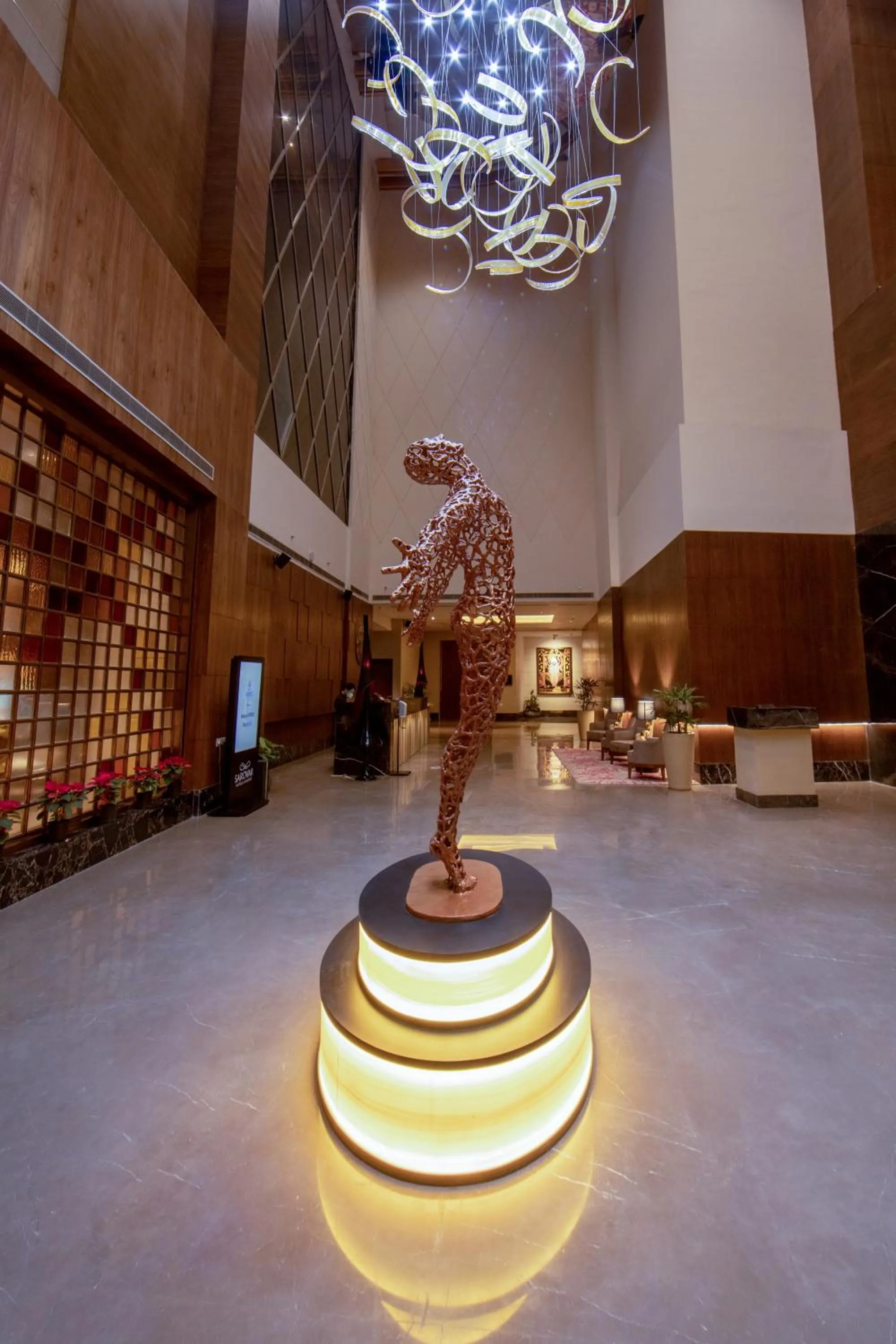 Lobby or reception in The Gaurs Sarovar Premiere