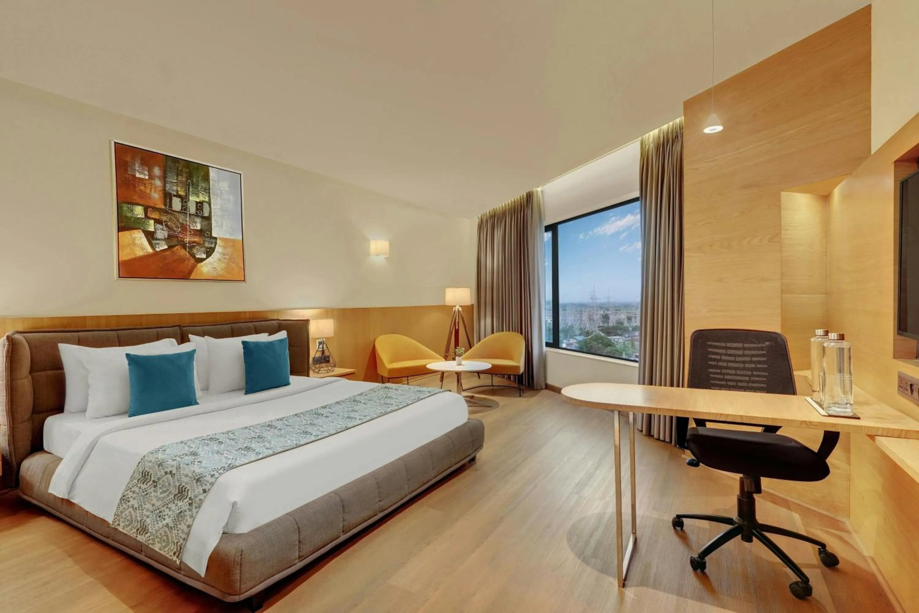 Photo of the whole room, Bed in The Fern Residency, Jamnagar, Series by Marriott