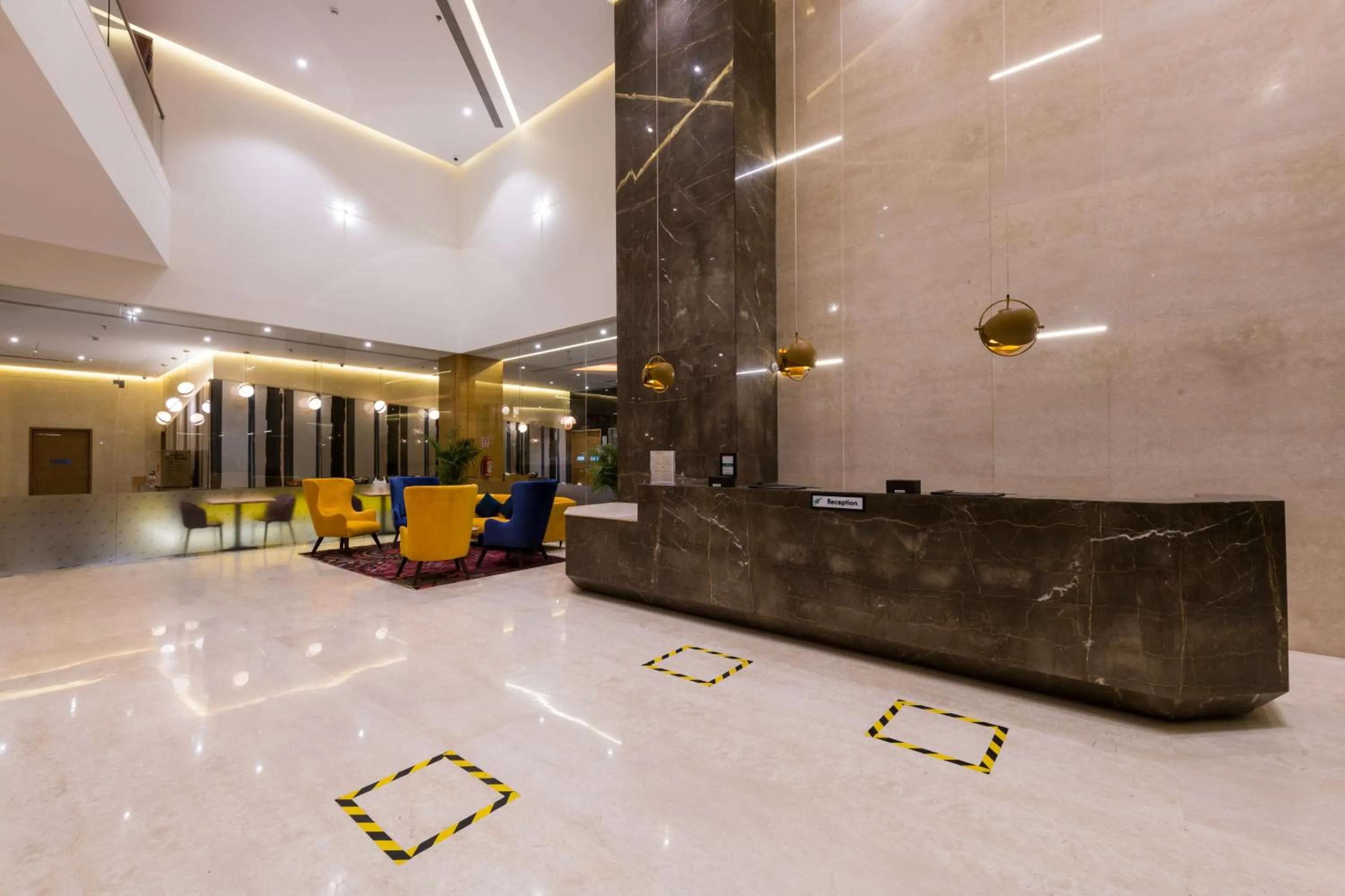 Lobby or reception in The Fern Residency, Jamnagar