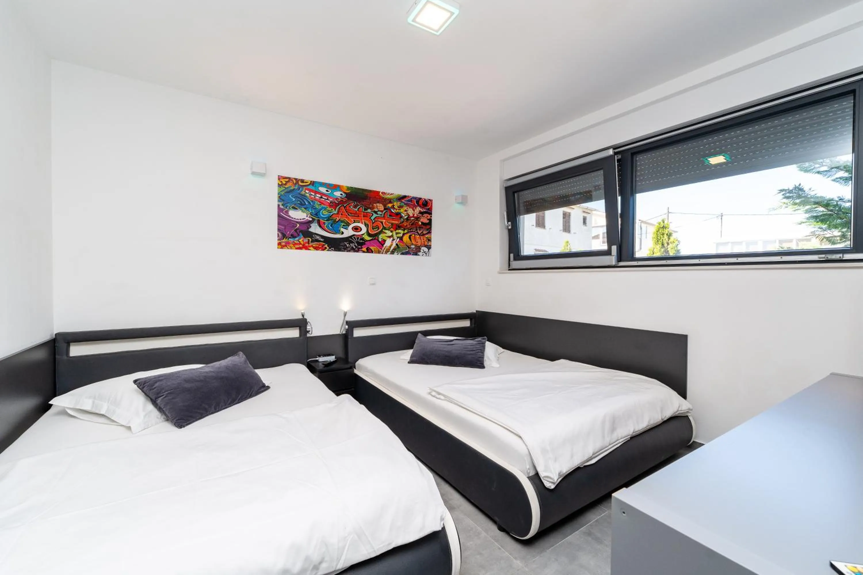 Bed in Jimmys Beach Privlaka direkt am Meer und beheiztem Pool