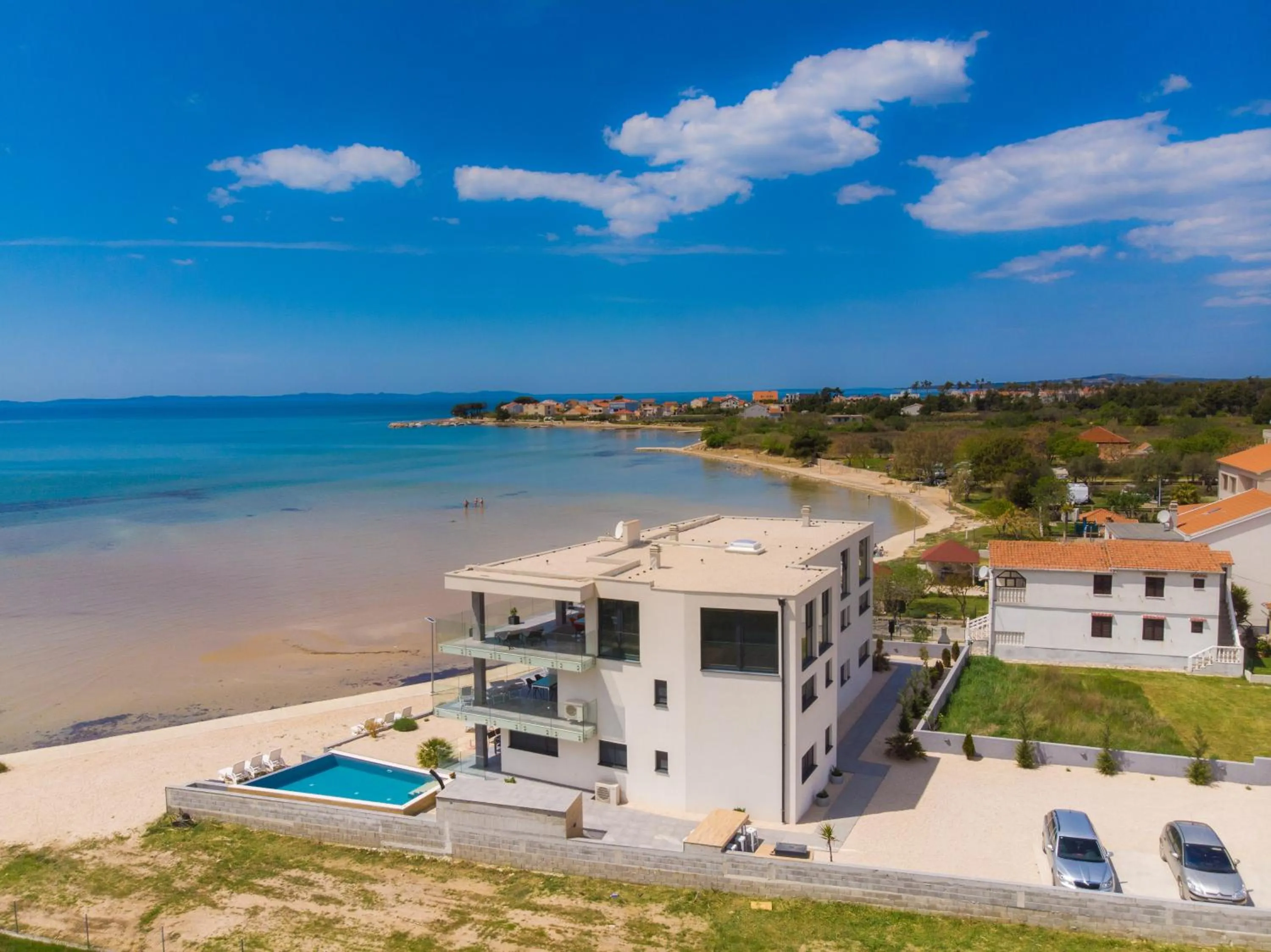 Jimmys Beach Privlaka direkt am Meer und beheiztem Pool