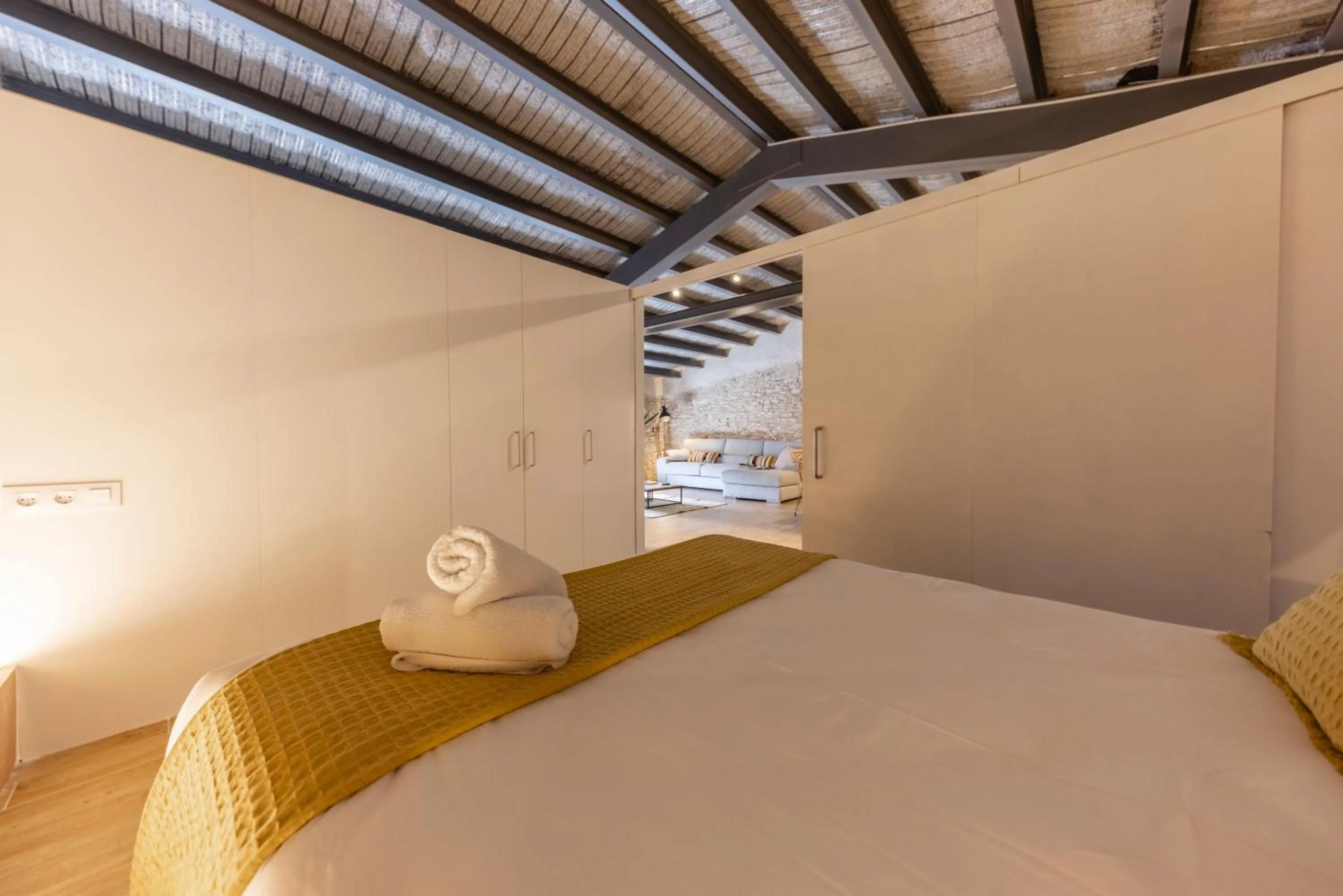 Bed in Bravissimo Plaça del Vi, Design Penthouse