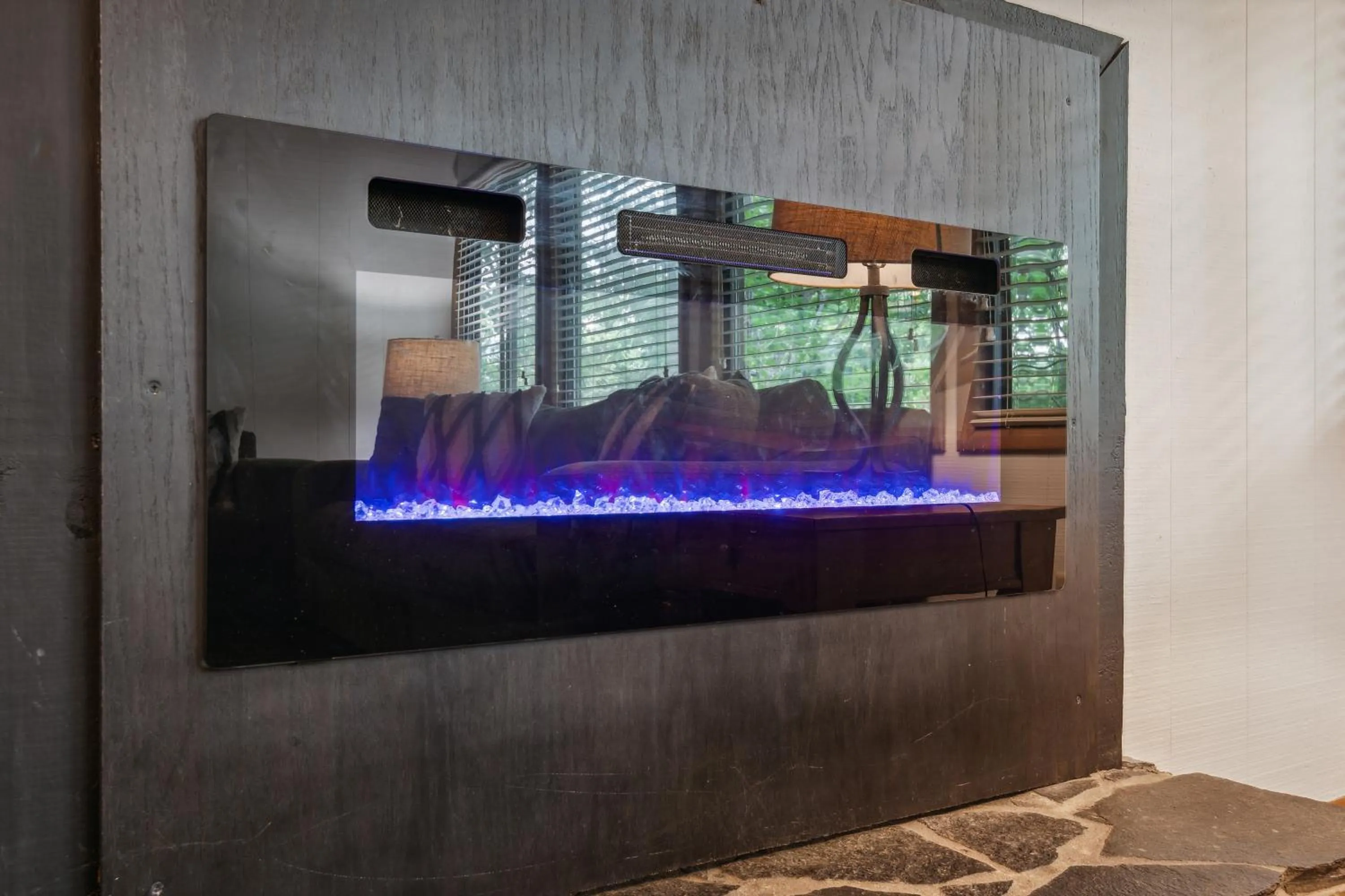 fireplace in Petit Crest Villas