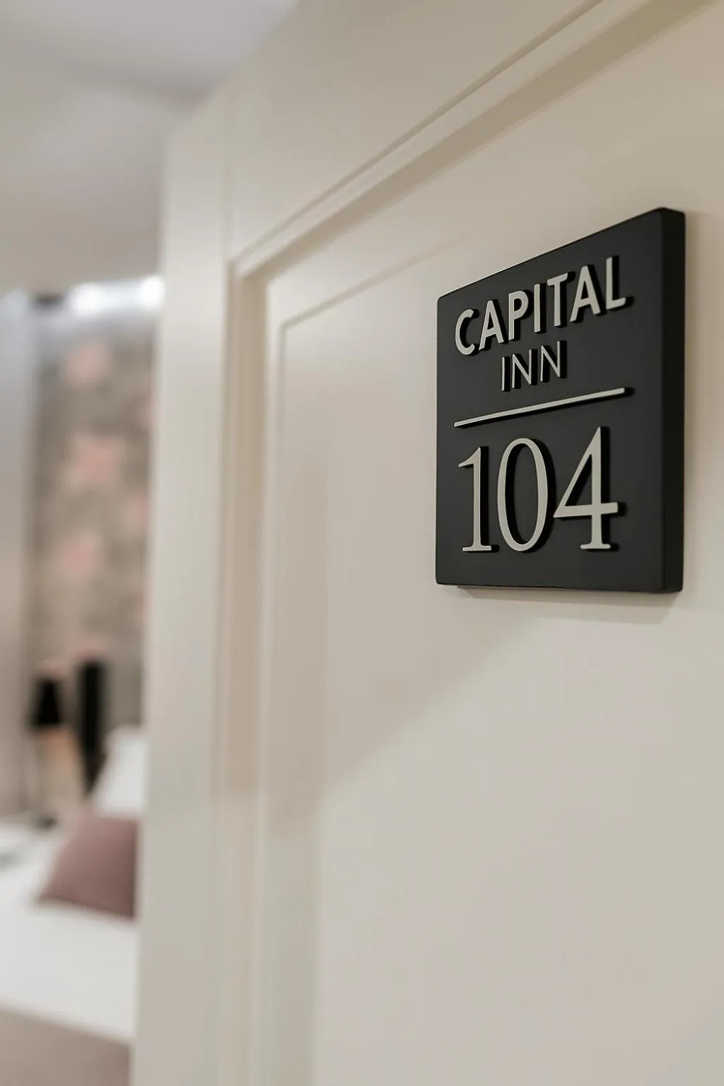 Floor plan, Bed in Hotel Capital Inn Tirana