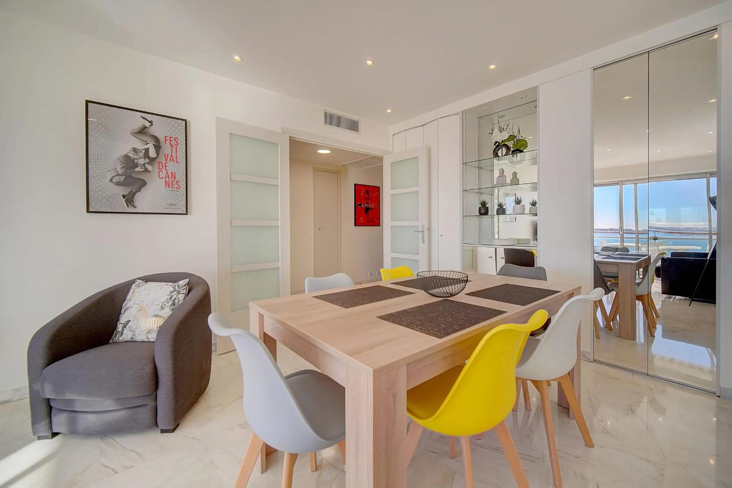 Living room in IMMOGROOM- Incredible View -4- Big Terrace - AC - Parking