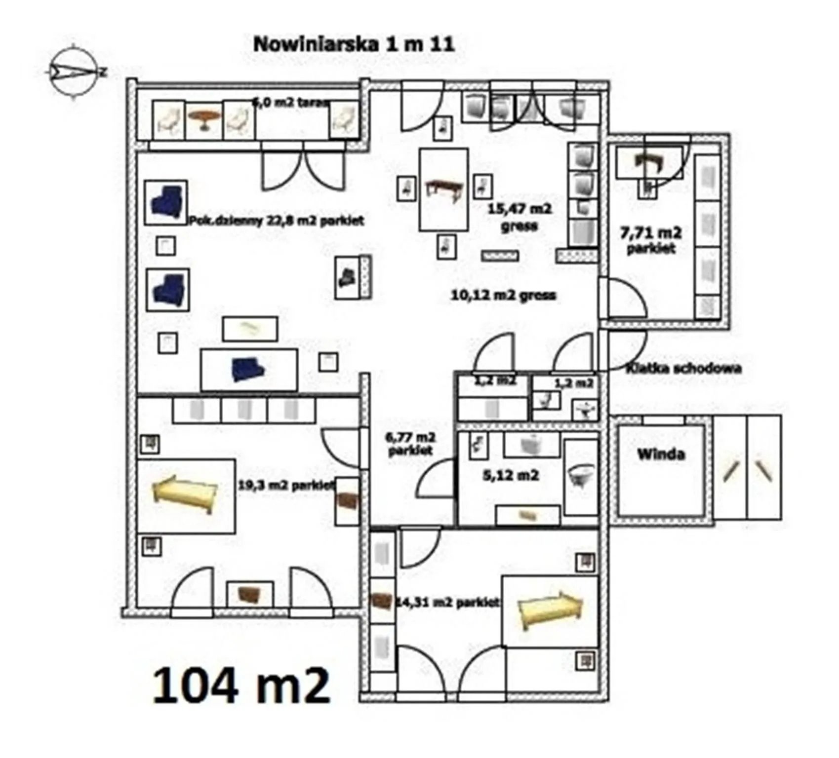 Apartment Nowiniarska near the Old Town